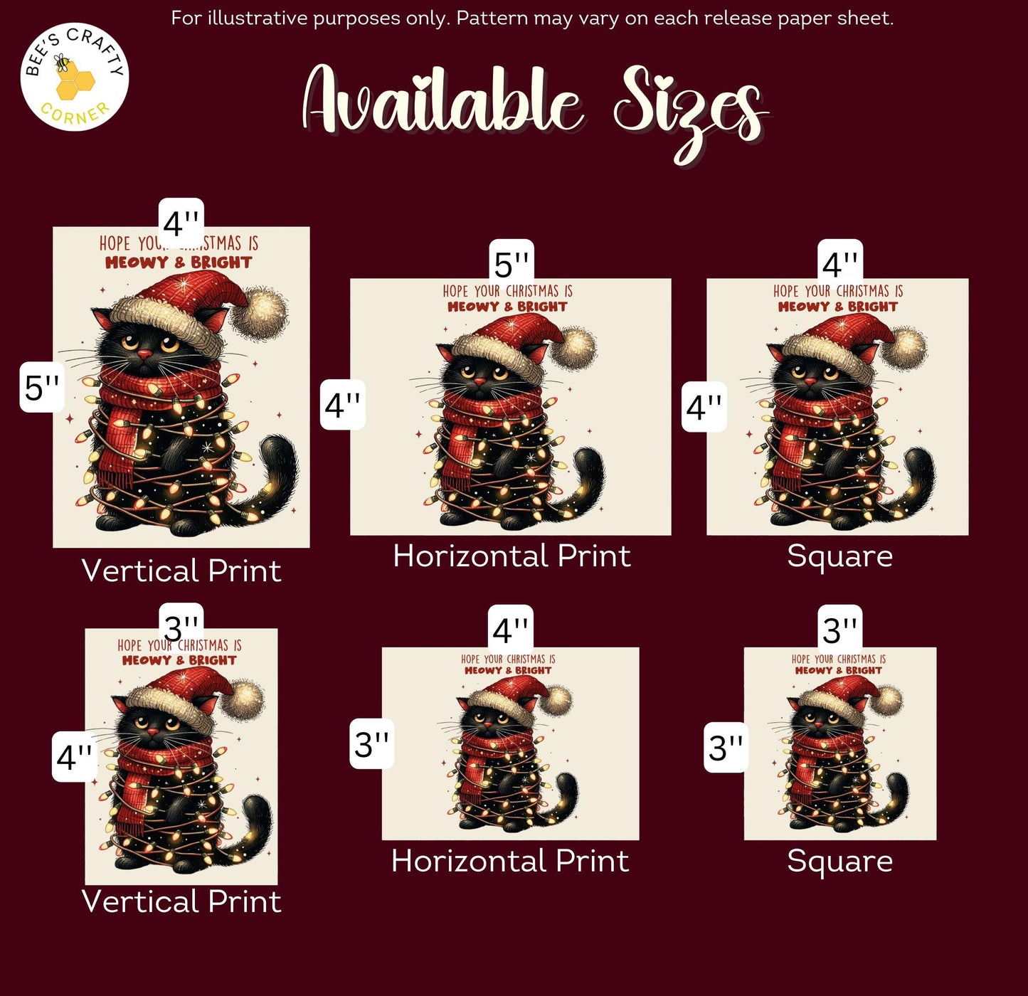 Meowy and Bright - Reusable Patterned Diamond Painting Release Paper