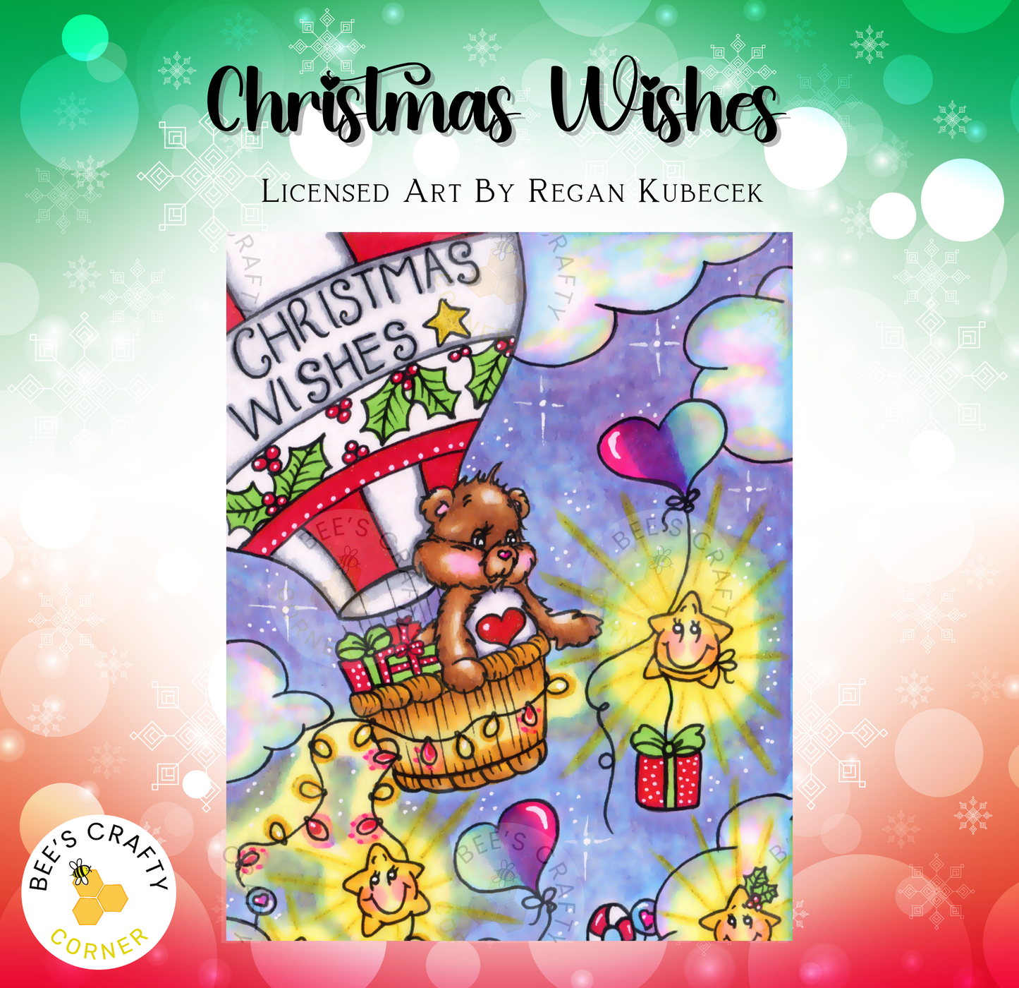 Christmas Wishes by Regan Kubecek - Licensed Diamond Painting Release Paper