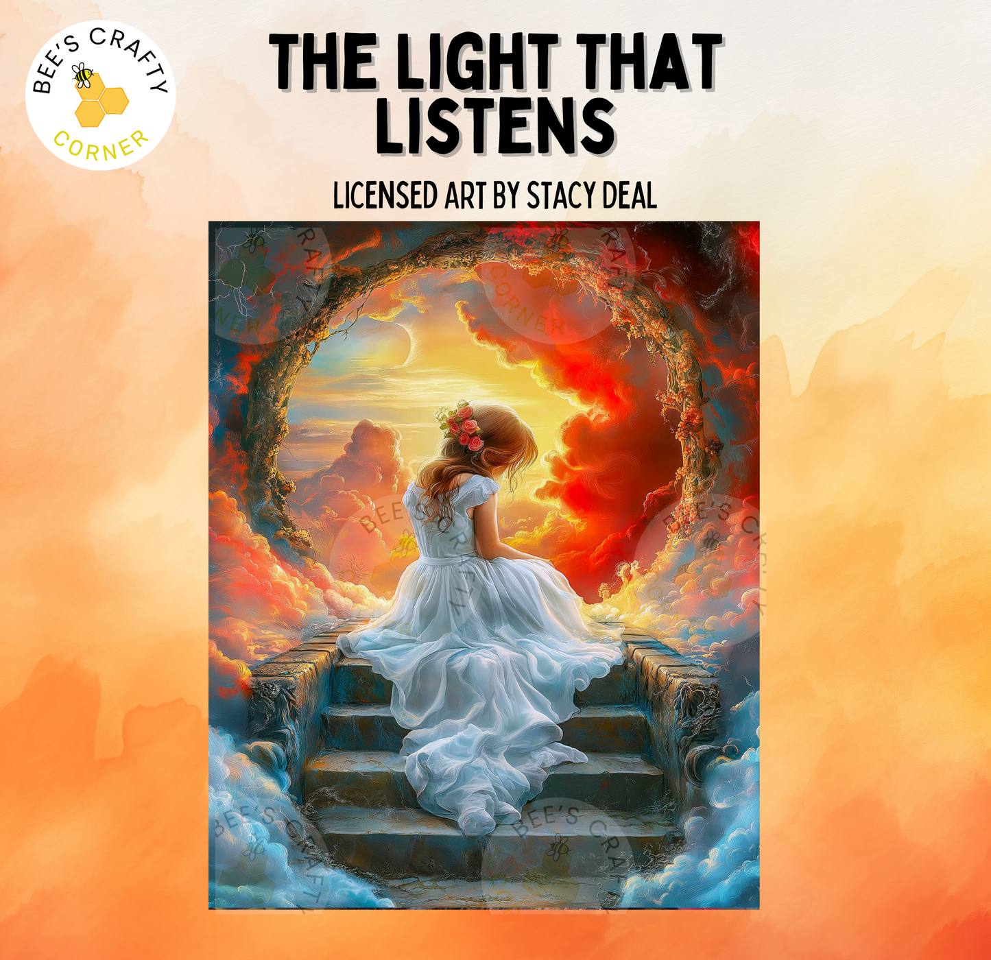 The Light That Listens by Stacy Deal - Licensed Diamond Painting Release Paper