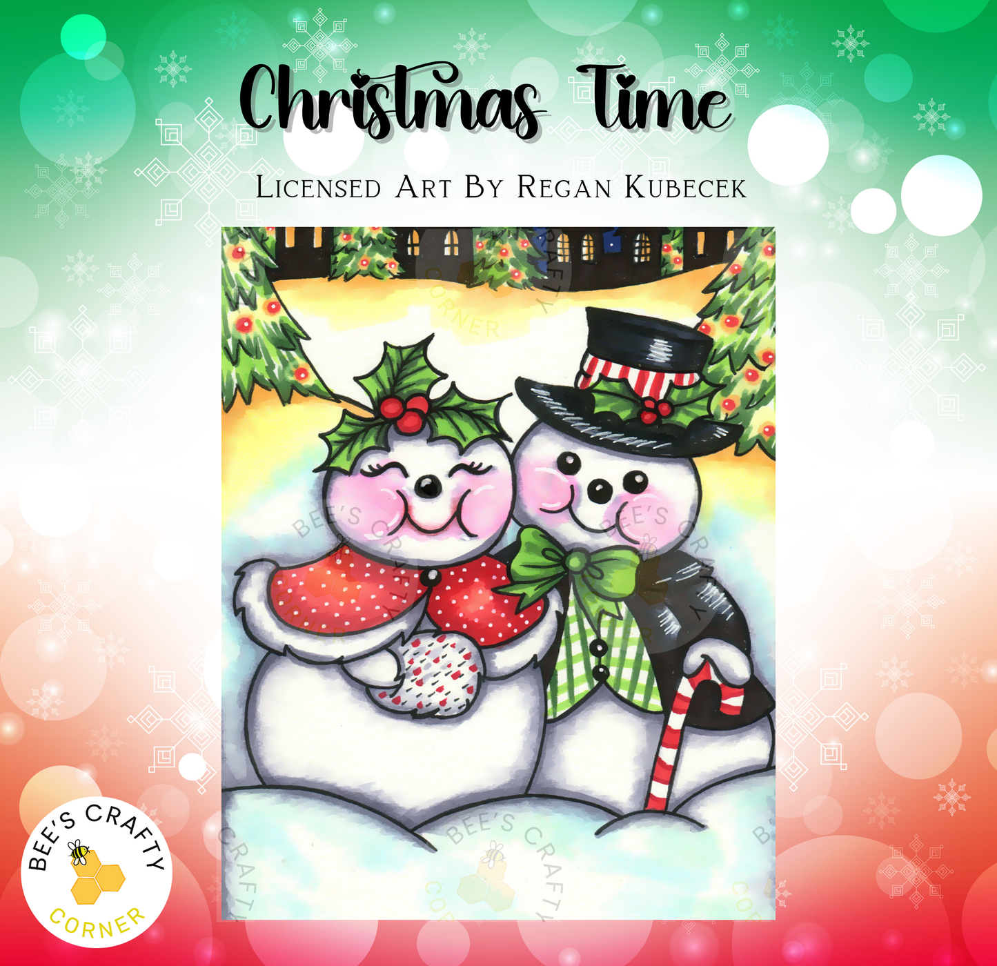 Christmas Time by Regan Kubecek - Licensed Diamond Painting Release Paper