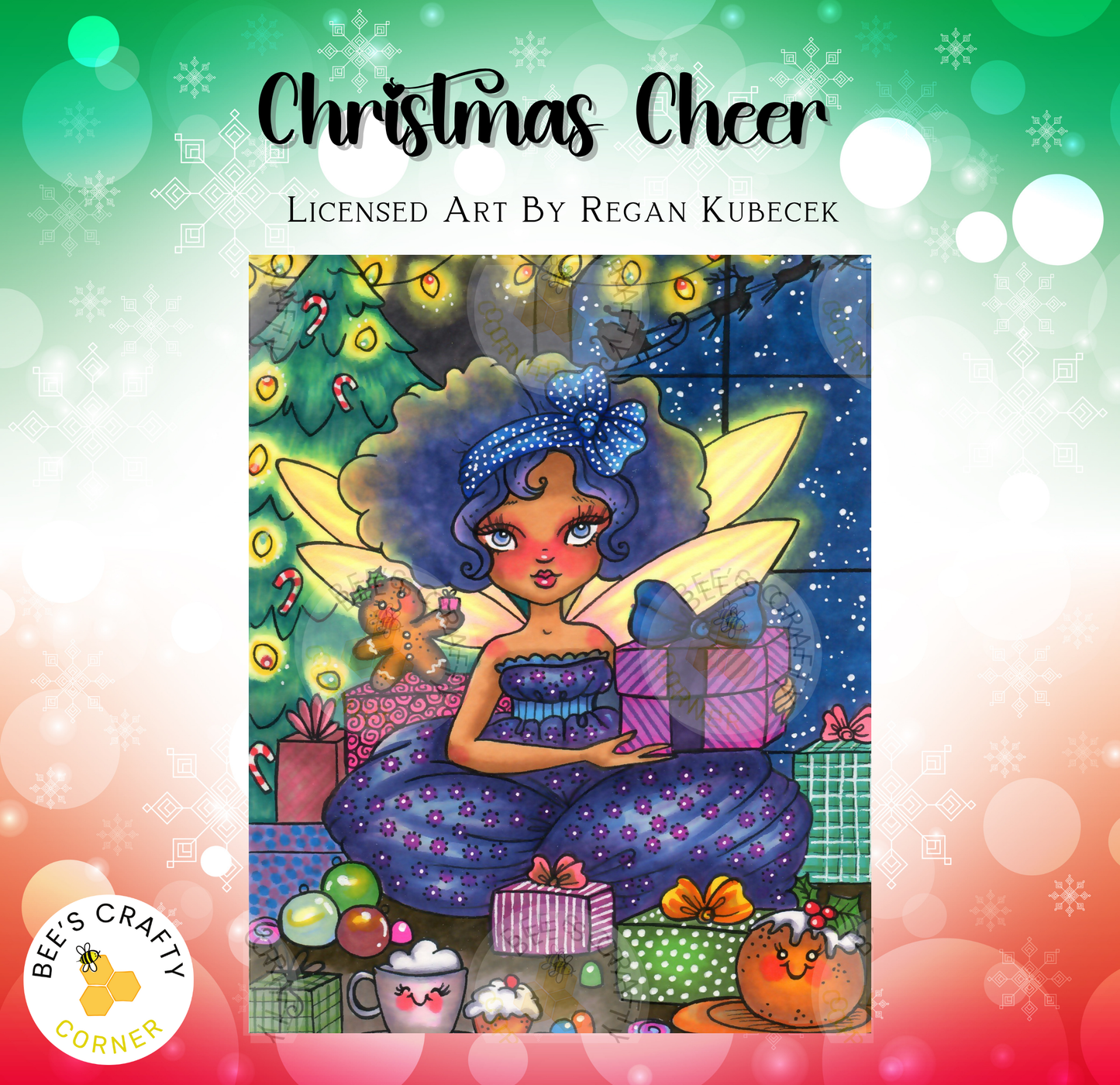 Christmas Cheer by Regan Kubecek - Licensed Diamond Painting Release Paper