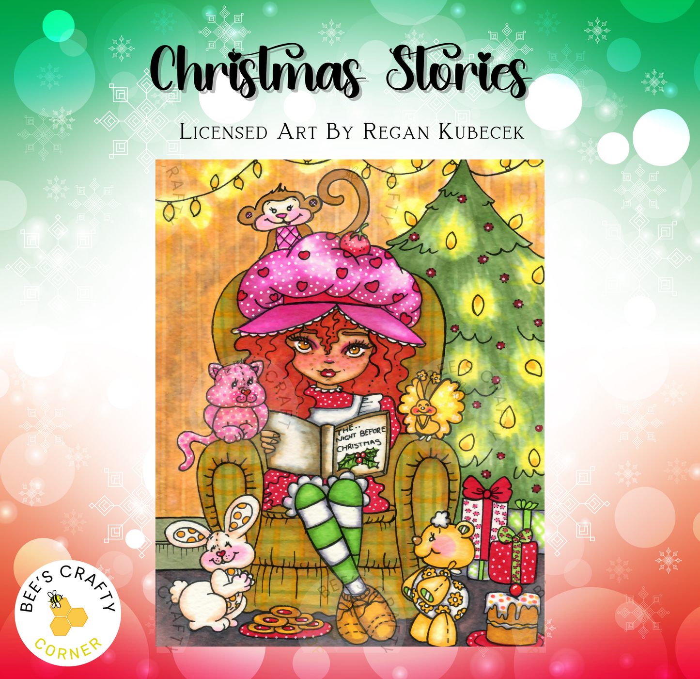 Christmas Stories by Regan Kubecek - Licensed Diamond Painting Release Paper