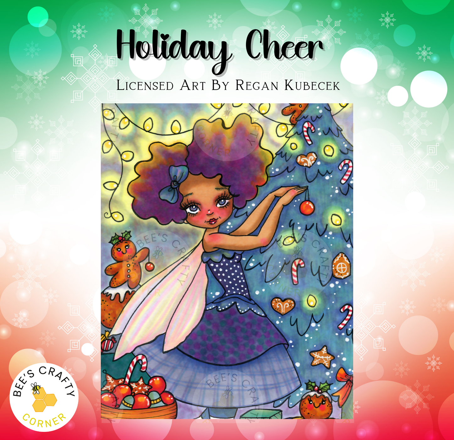 Holiday Cheer by Regan Kubecek - Licensed Diamond Painting Release Paper