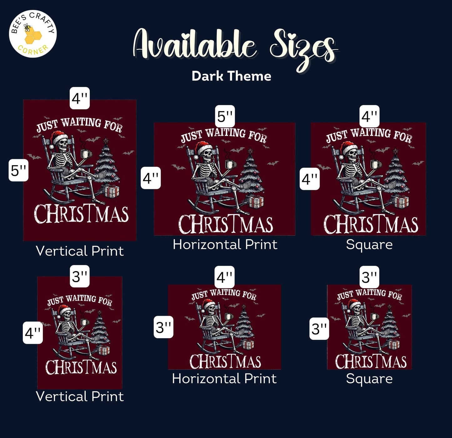 Waiting for Christmas - Reusable Patterned Diamond Painting Release Paper