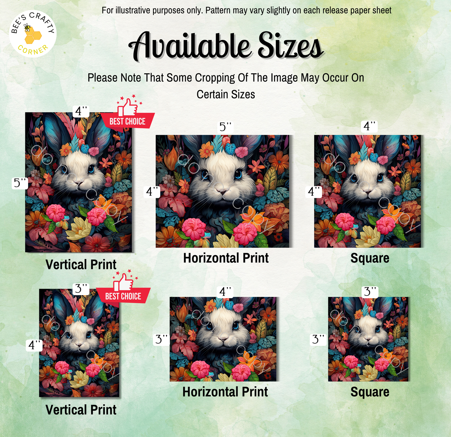 a picture of a white rabbit surrounded by flowers