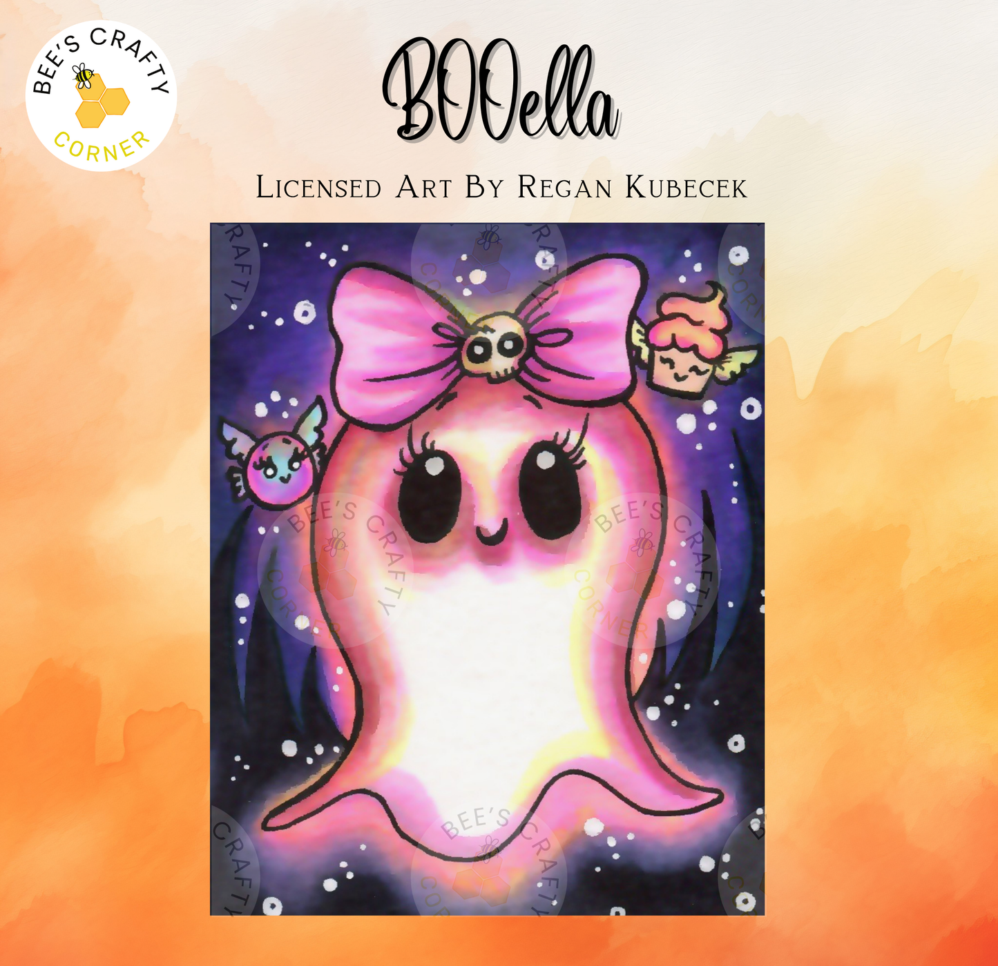 BOOella by Regan Kubecek - Licensed Diamond Painting Release Paper
