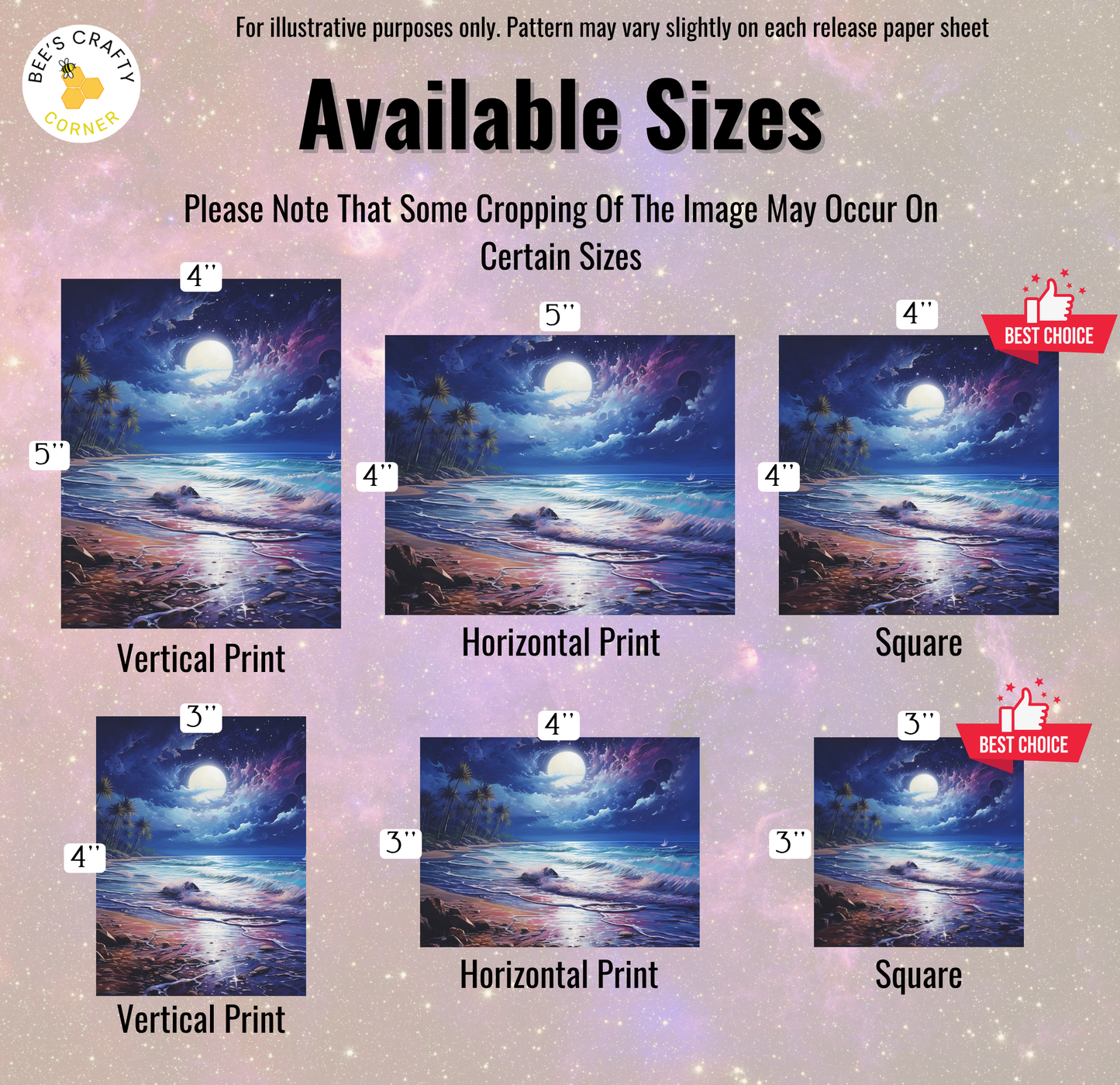 a series of photographs showing different sizes of pictures