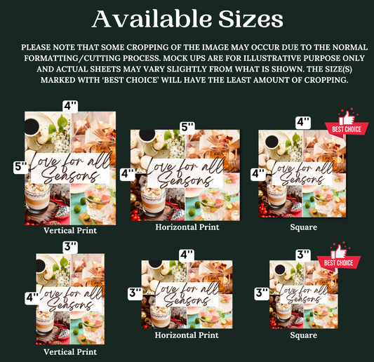 Love For All Seasons Event Release Papers - Reusable Diamond Painting Release Paper