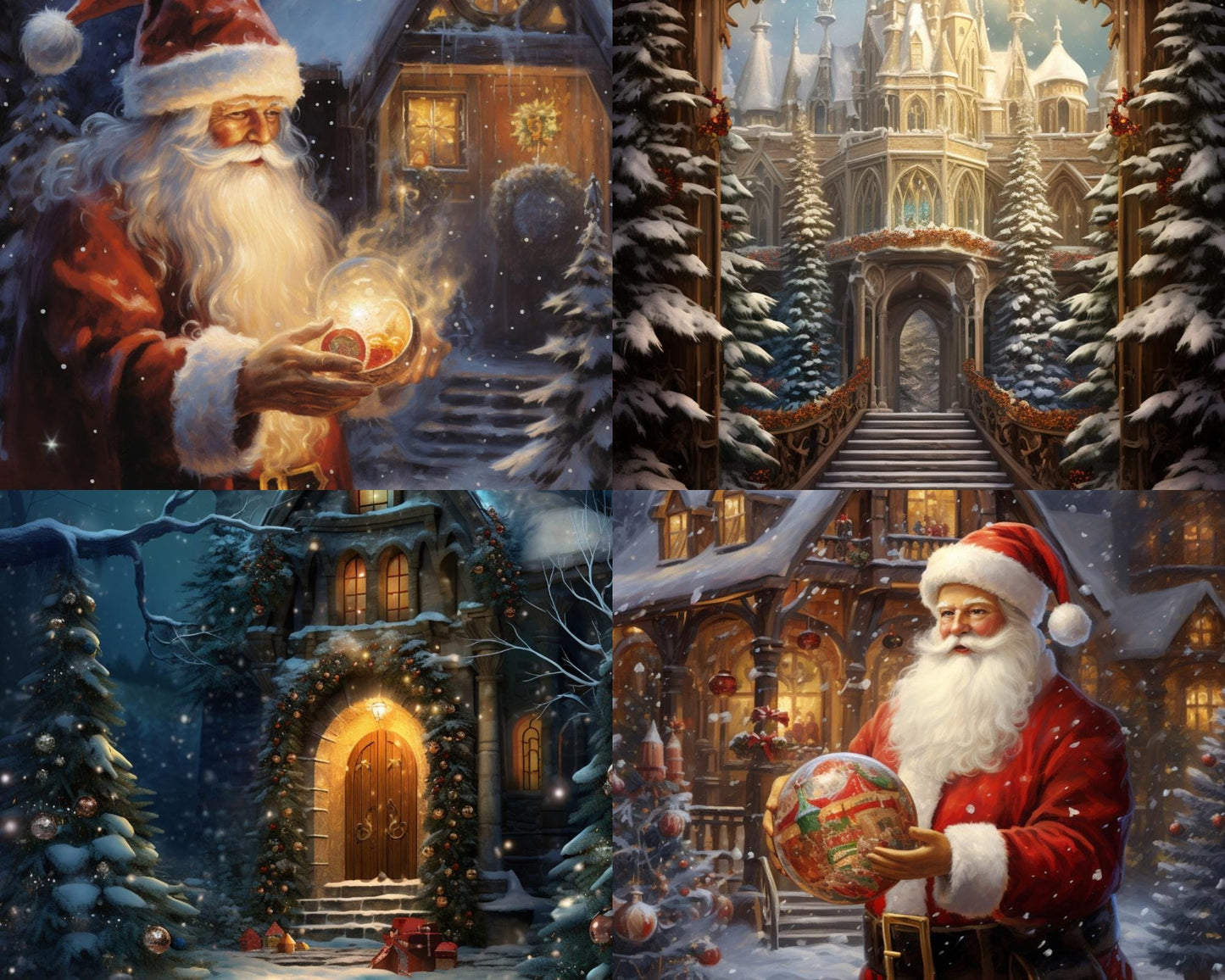Enchanted Christmas - Theme Pack Reusable Diamond Painting Release Paper