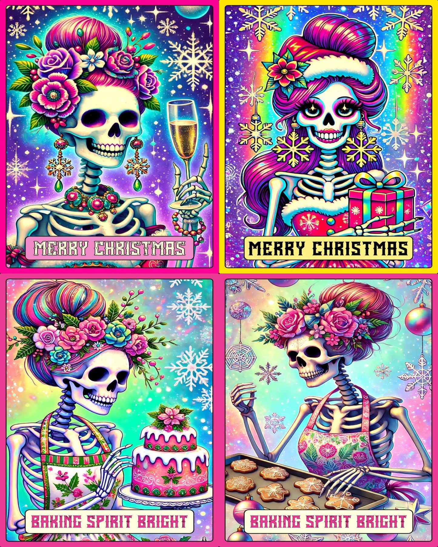 Christmas Tarot Cards - Theme Pack Reusable Diamond Painting Release Paper