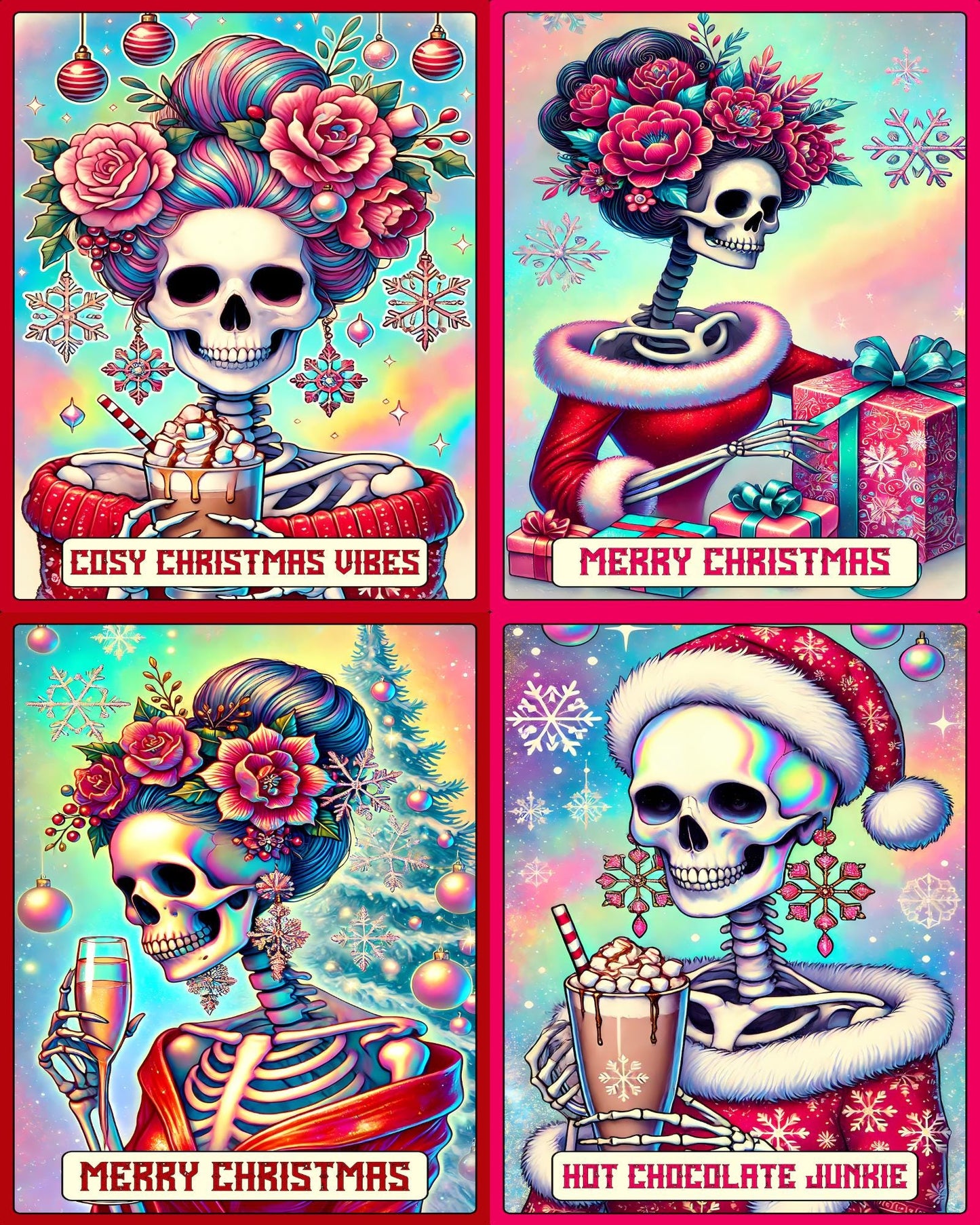 Christmas Tarot Cards - Theme Pack Reusable Diamond Painting Release Paper