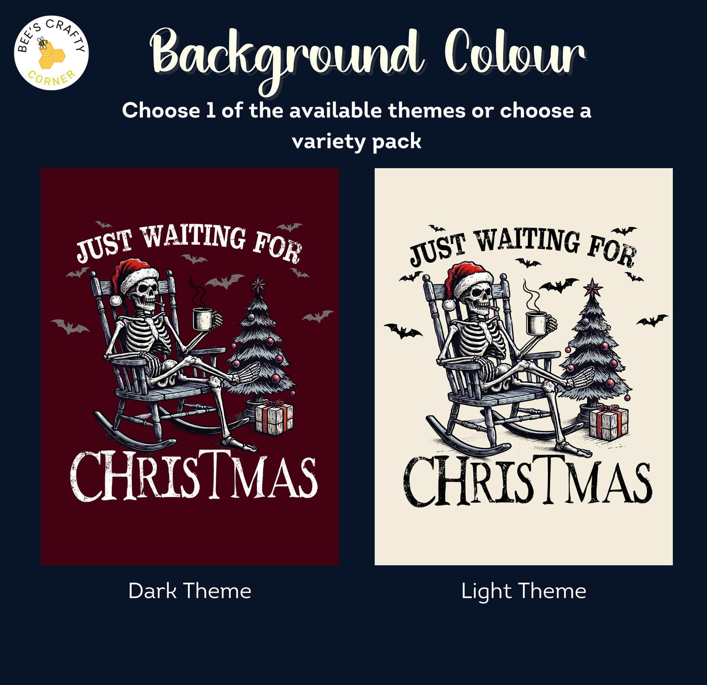 Waiting for Christmas - Reusable Patterned Diamond Painting Release Paper
