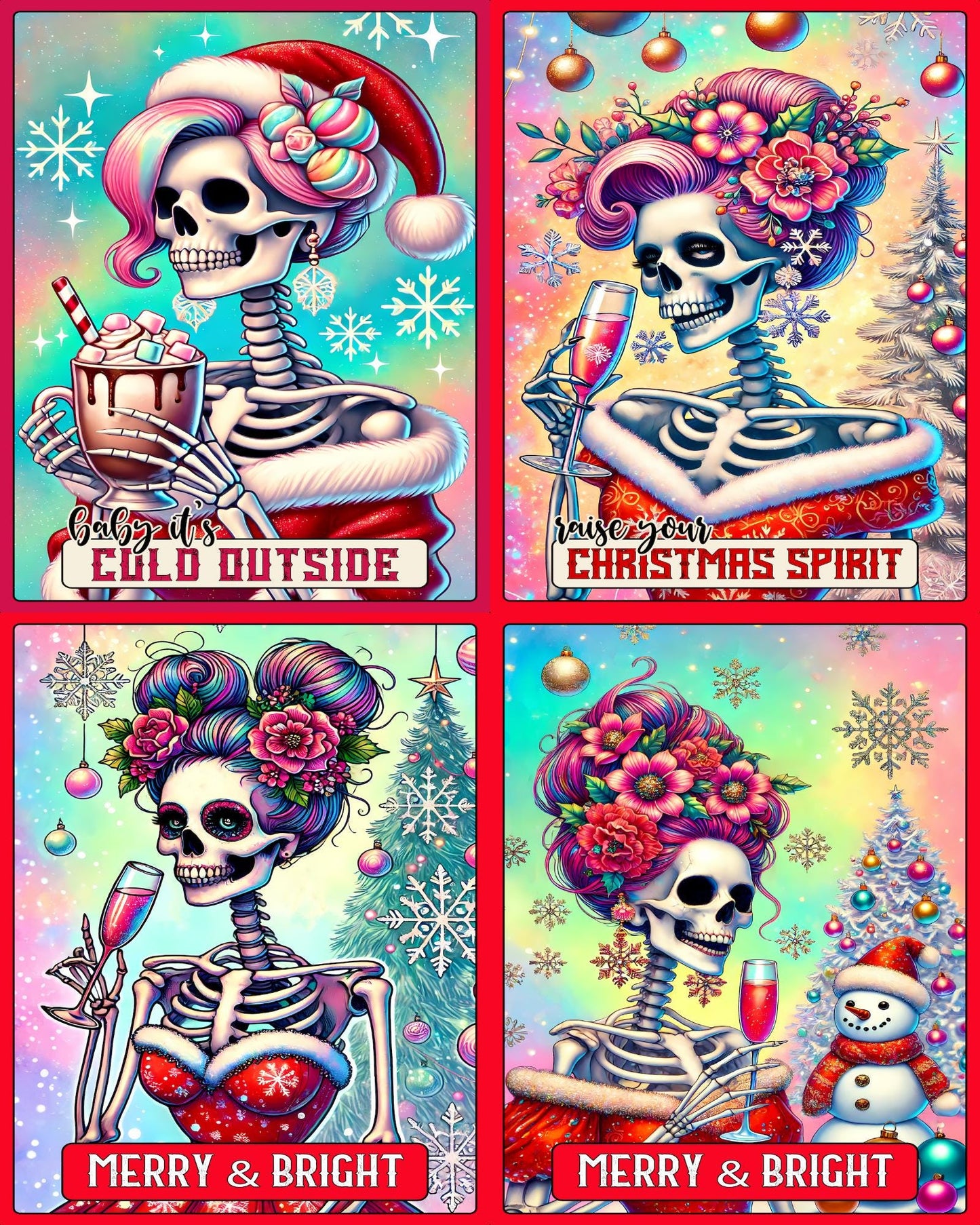 Christmas Tarot Cards - Theme Pack Reusable Diamond Painting Release Paper