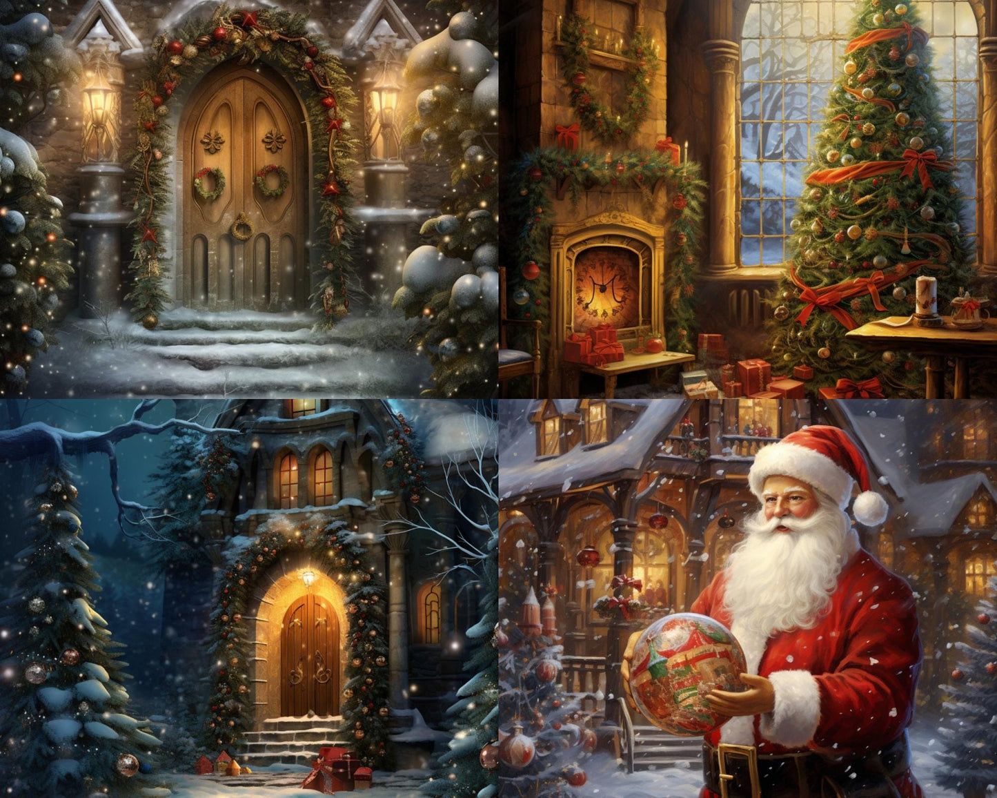 Enchanted Christmas - Theme Pack Reusable Diamond Painting Release Paper
