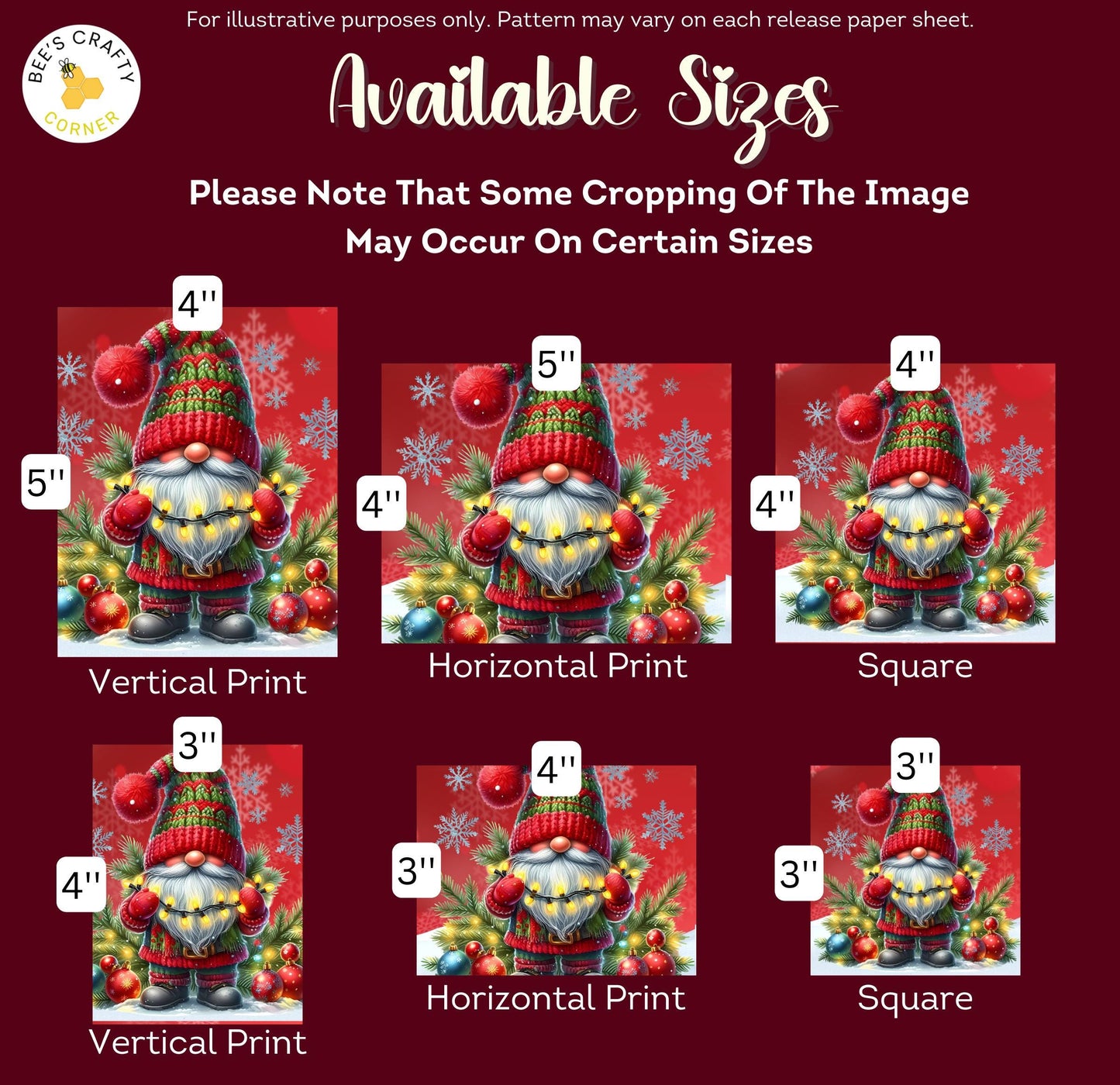 Christmas Gnomes - Theme Pack Reusable Diamond Painting Release Paper