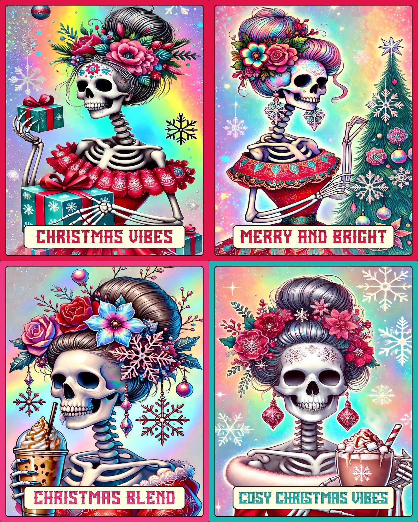 Christmas Tarot Cards - Theme Pack Reusable Diamond Painting Release Paper