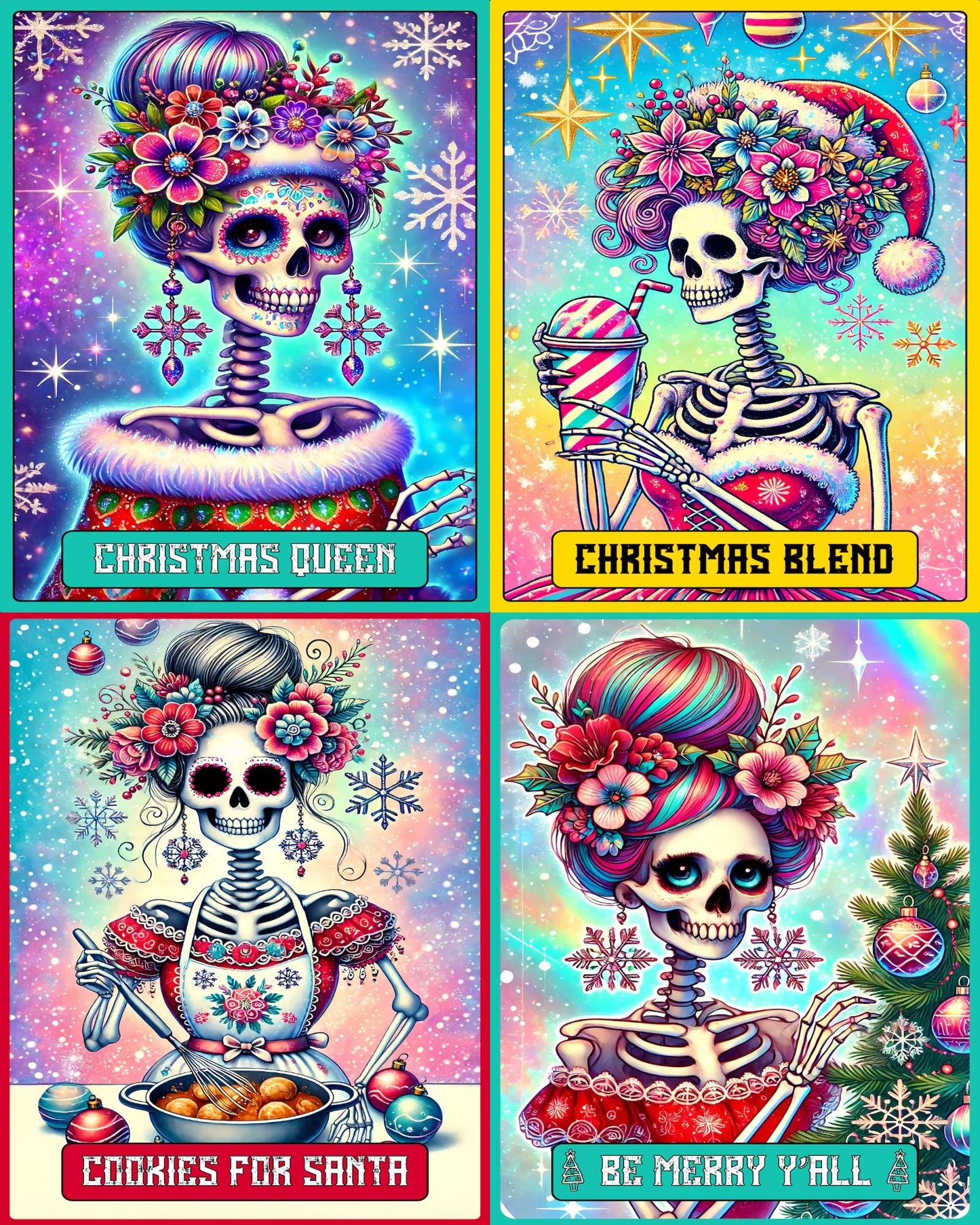 Christmas Tarot Cards - Theme Pack Reusable Diamond Painting Release Paper