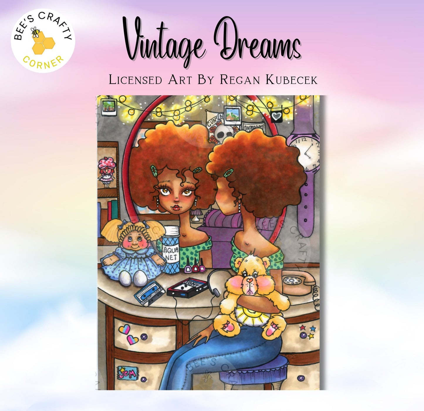 Vintage Dreams by Regan Kubecek - Licensed Diamond Painting Release Paper