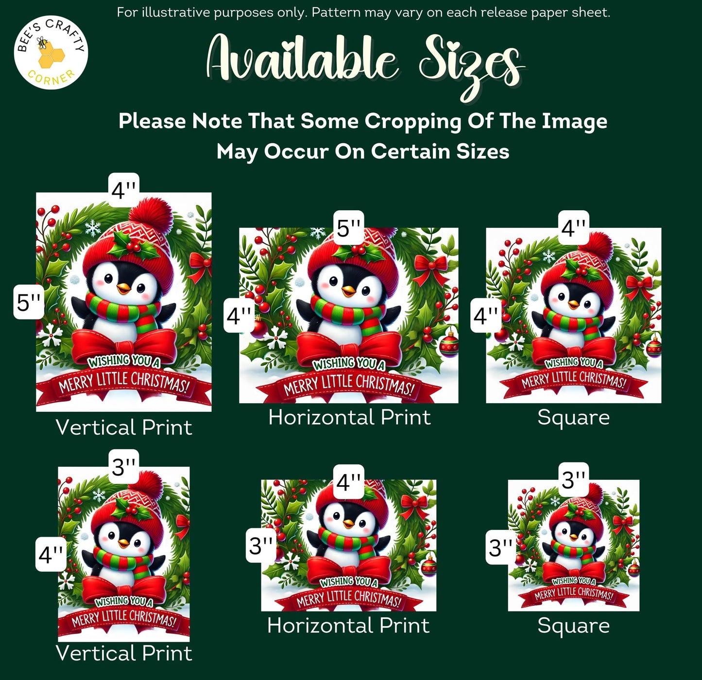 Merry Penguins - Theme Pack Reusable Diamond Painting Release Paper