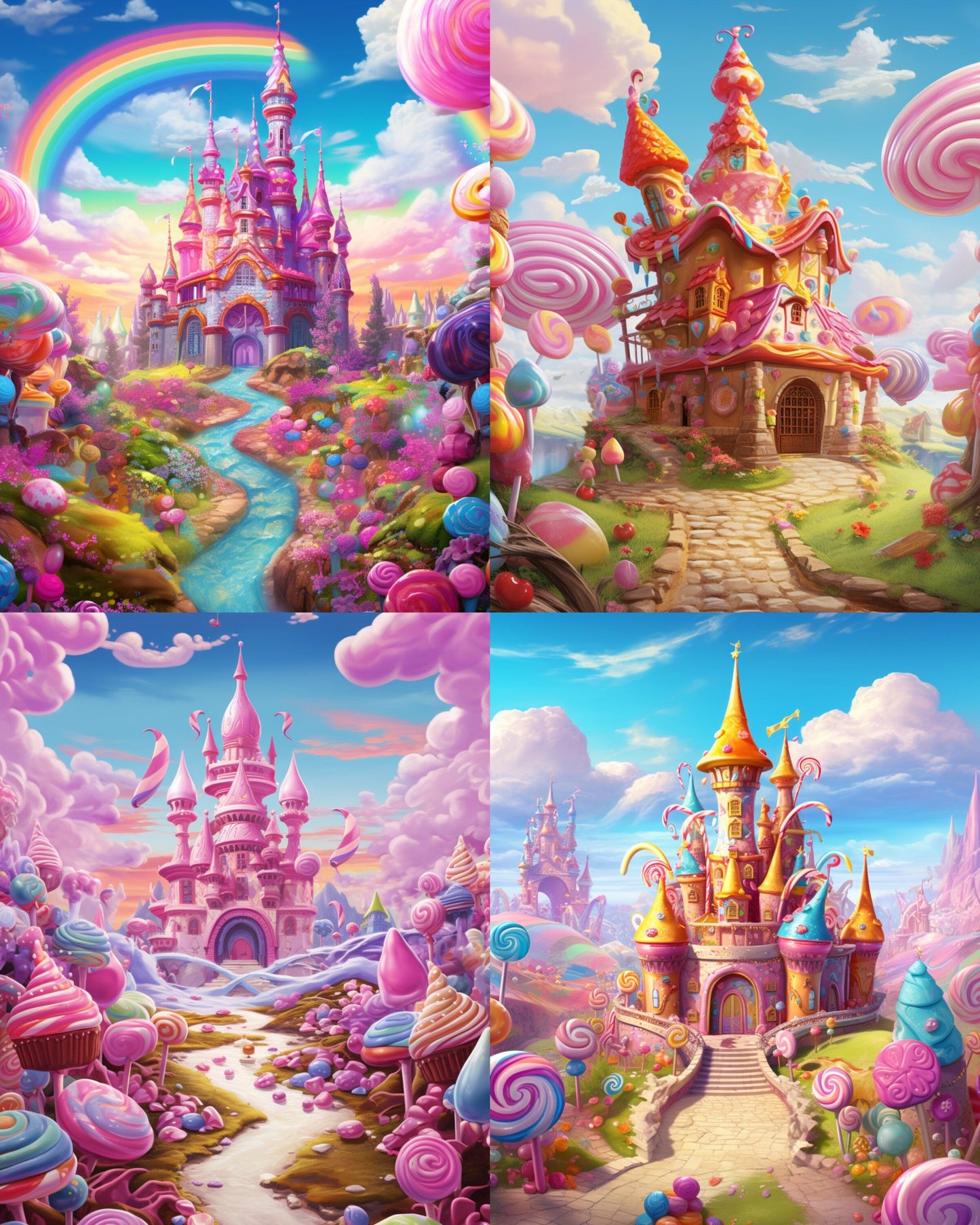 RELEASE PAPER | Candyland - Theme Pack Reusable Diamond Painting Release Paper