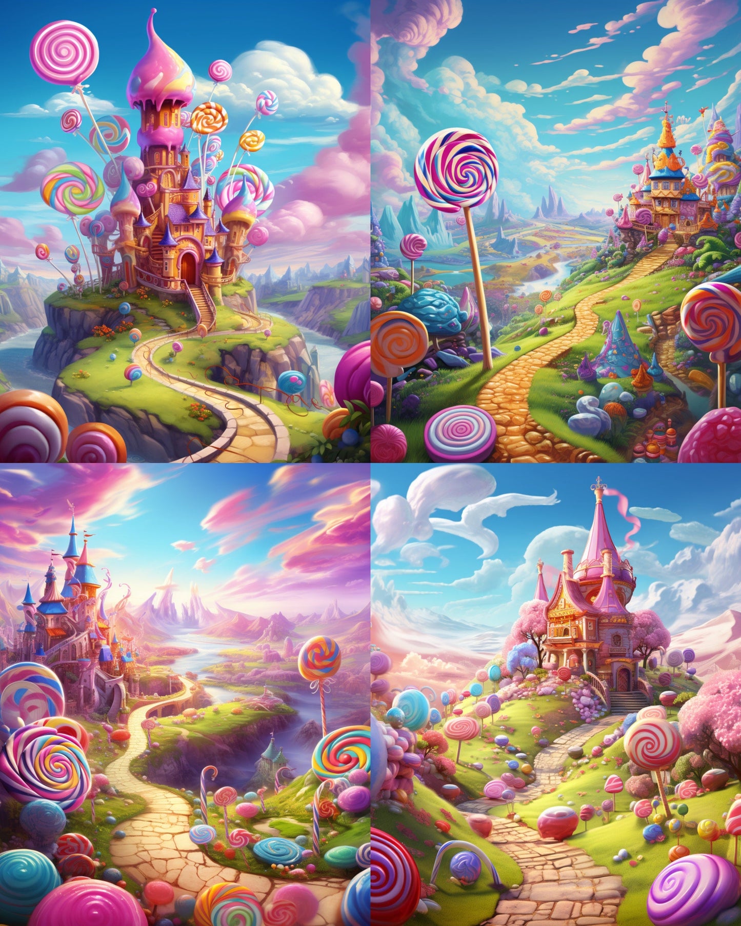 RELEASE PAPER | Candyland - Theme Pack Reusable Diamond Painting Release Paper