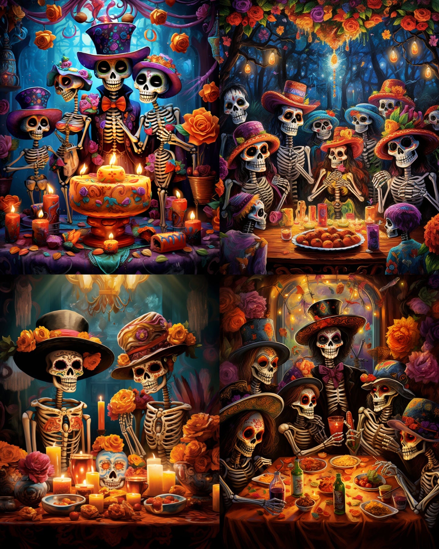 RELEASE PAPER | Dia De Muertos - Theme Pack Reusable Diamond Painting Release Paper