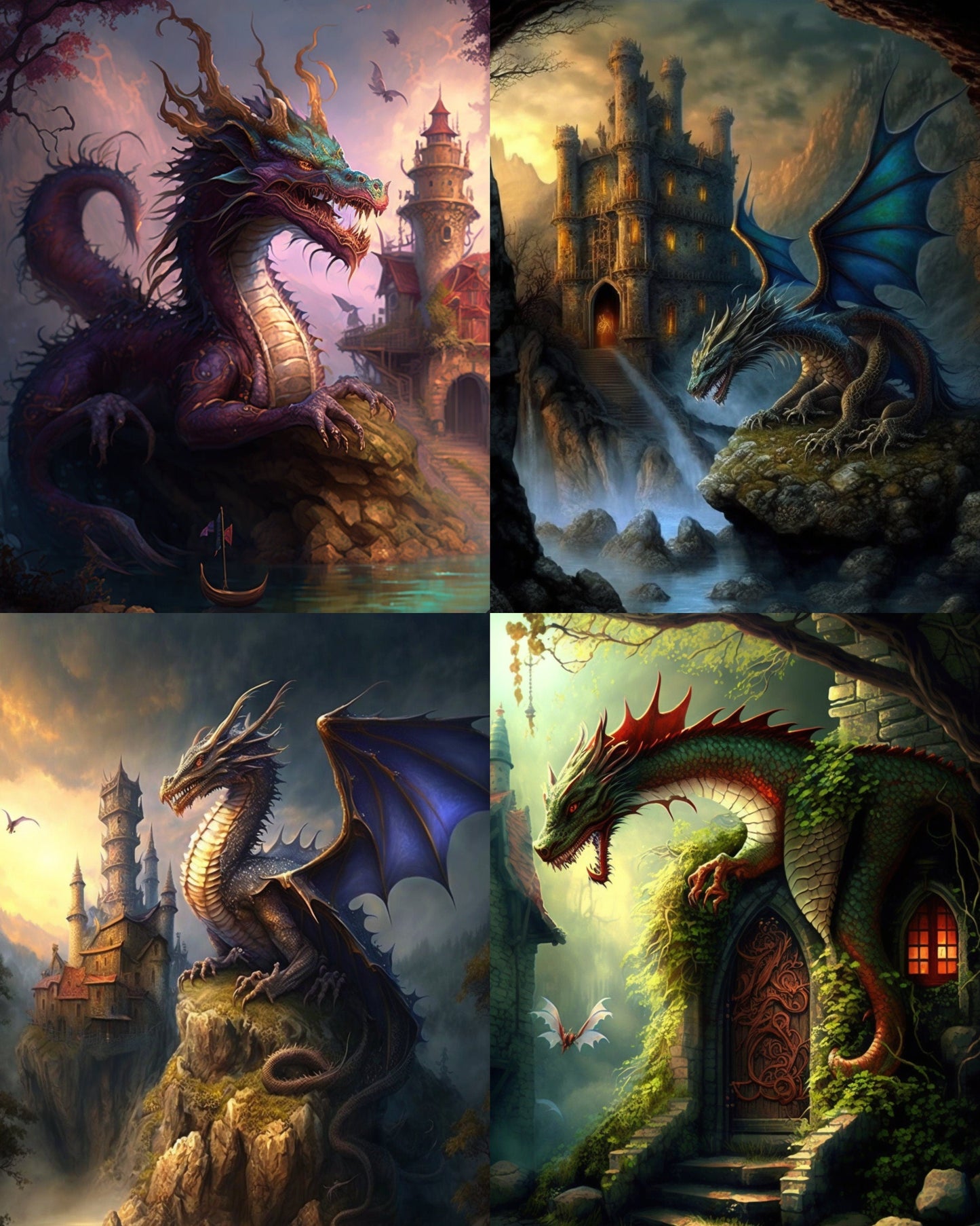 RELEASE PAPER | Land of Dragons - Theme Pack Reusable Diamond Painting Release Paper