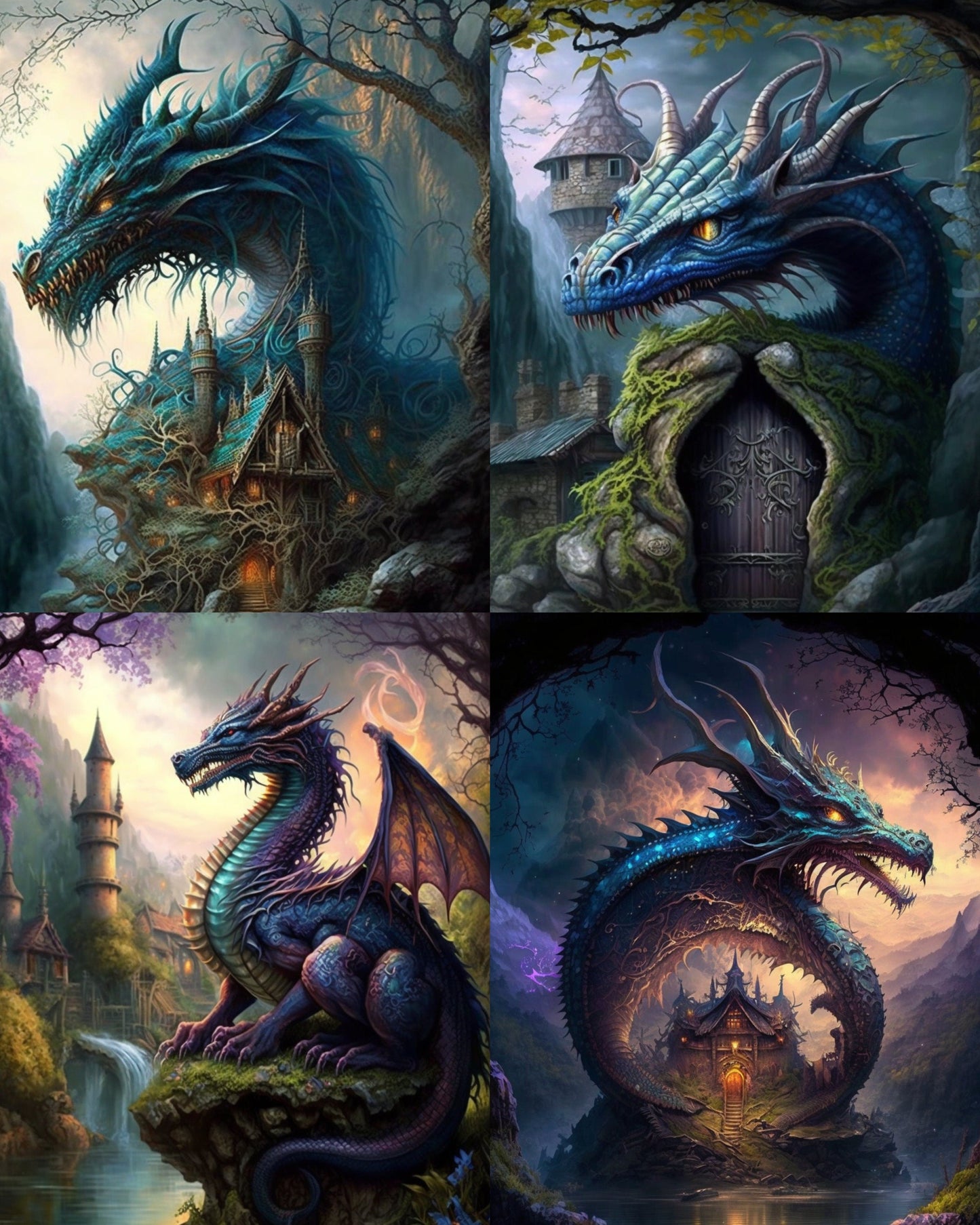 RELEASE PAPER | Land of Dragons - Theme Pack Reusable Diamond Painting Release Paper