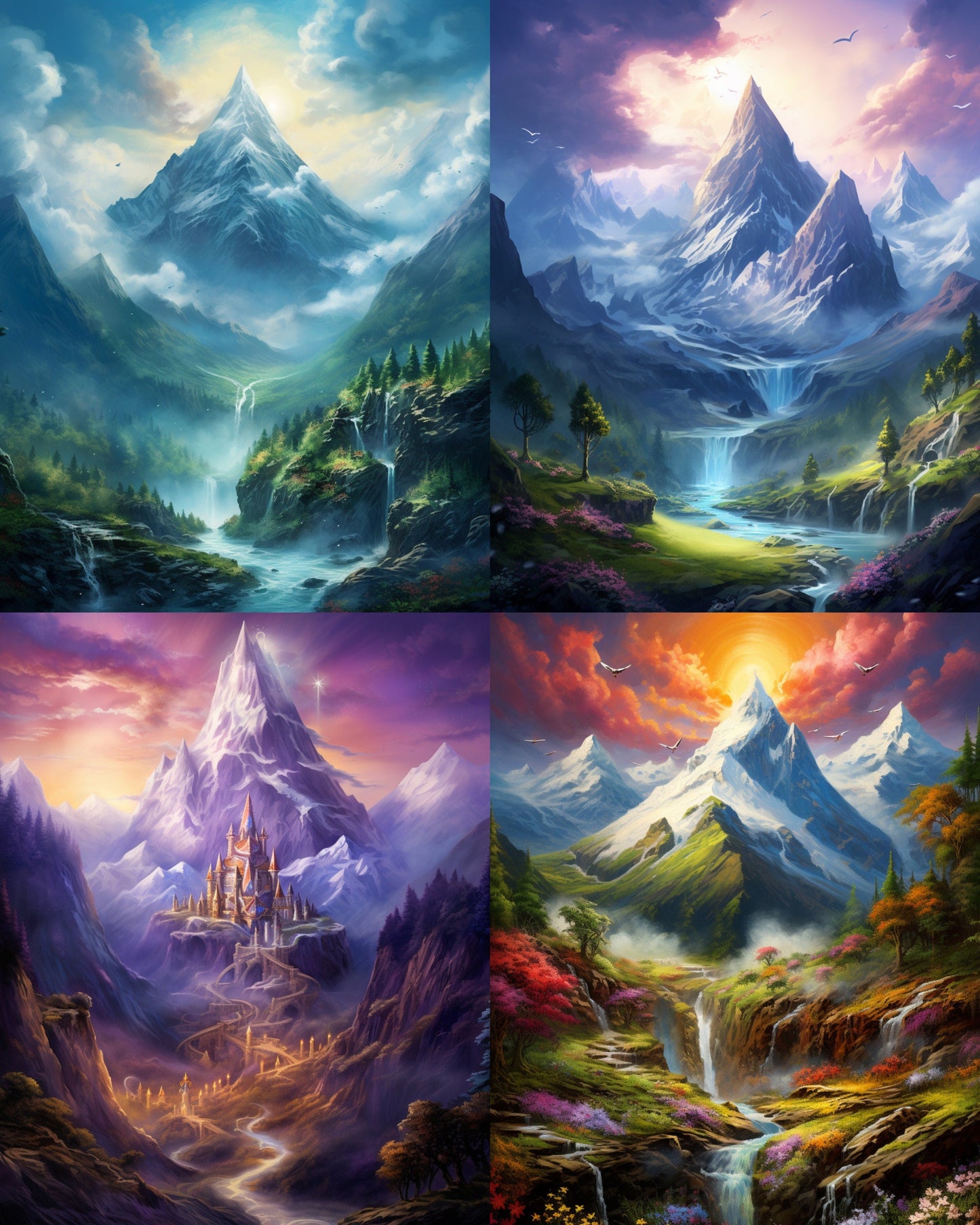 RELEASE PAPER | Mountain Rivers - Theme Pack Reusable Diamond Painting Release Paper