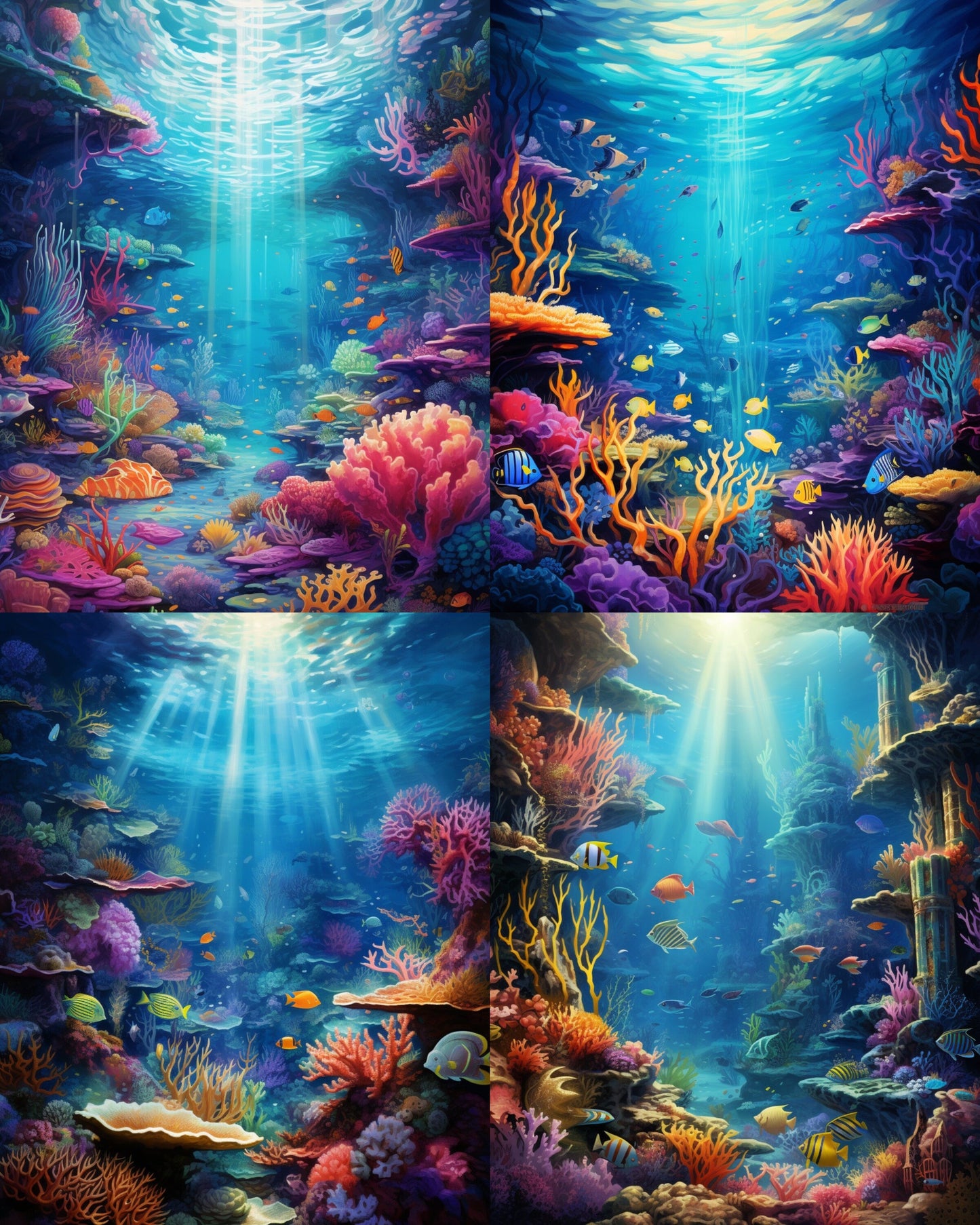 RELEASE PAPER | Tranquil Seas - Theme Pack Reusable Diamond Painting Release Paper