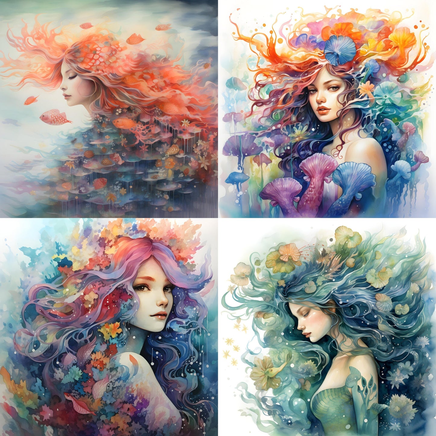 RELEASE PAPER | Mythical Mermaids - Theme Pack Reusable Diamond Painting Release Paper