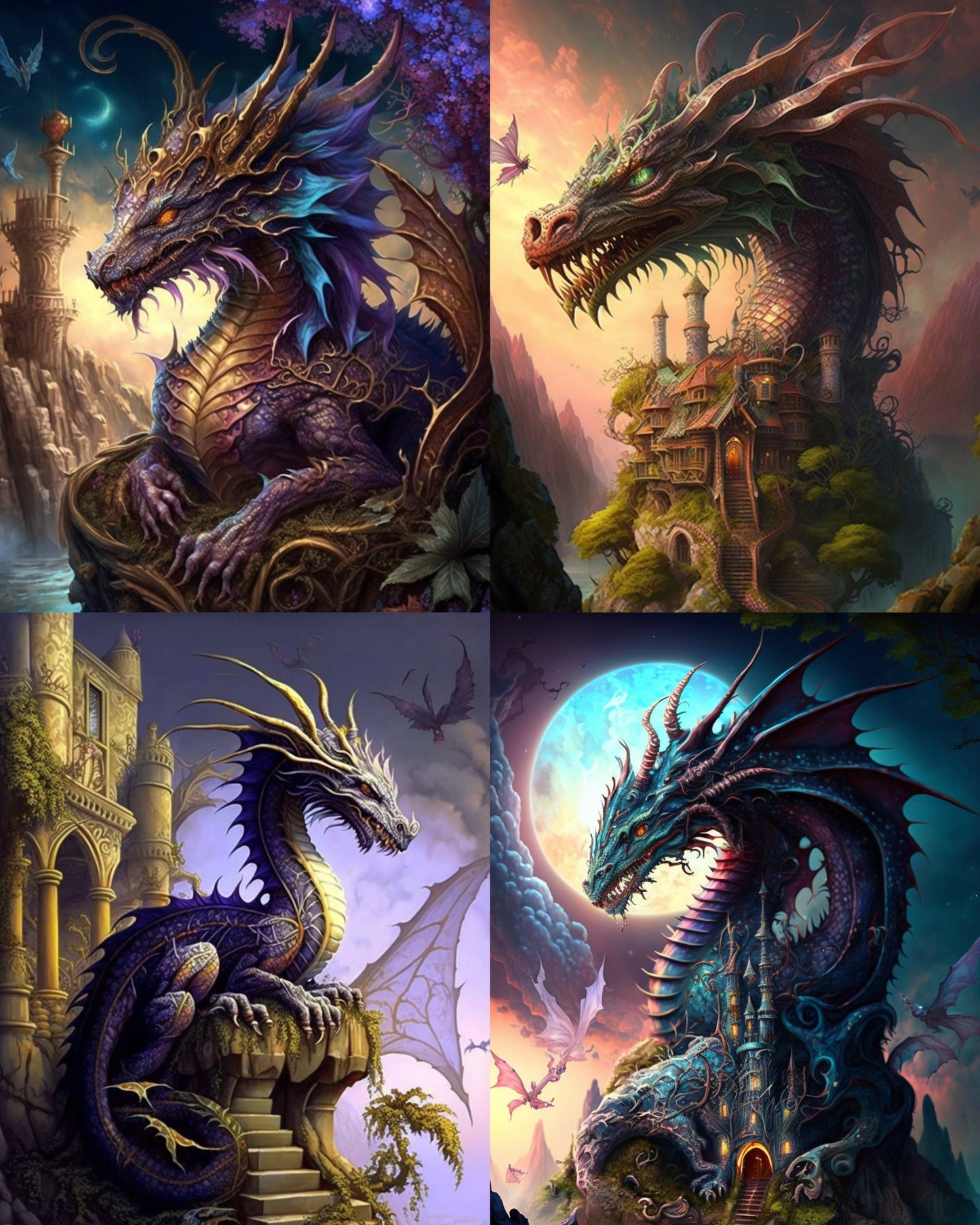 RELEASE PAPER | Land of Dragons - Theme Pack Reusable Diamond Painting Release Paper