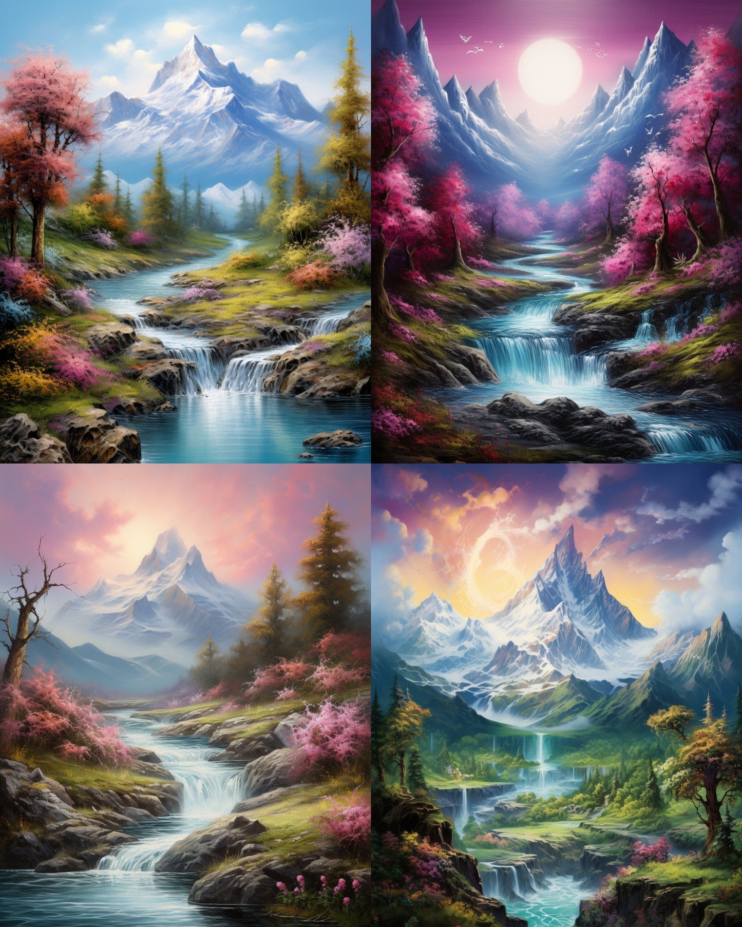 RELEASE PAPER | Mountain Rivers - Theme Pack Reusable Diamond Painting Release Paper