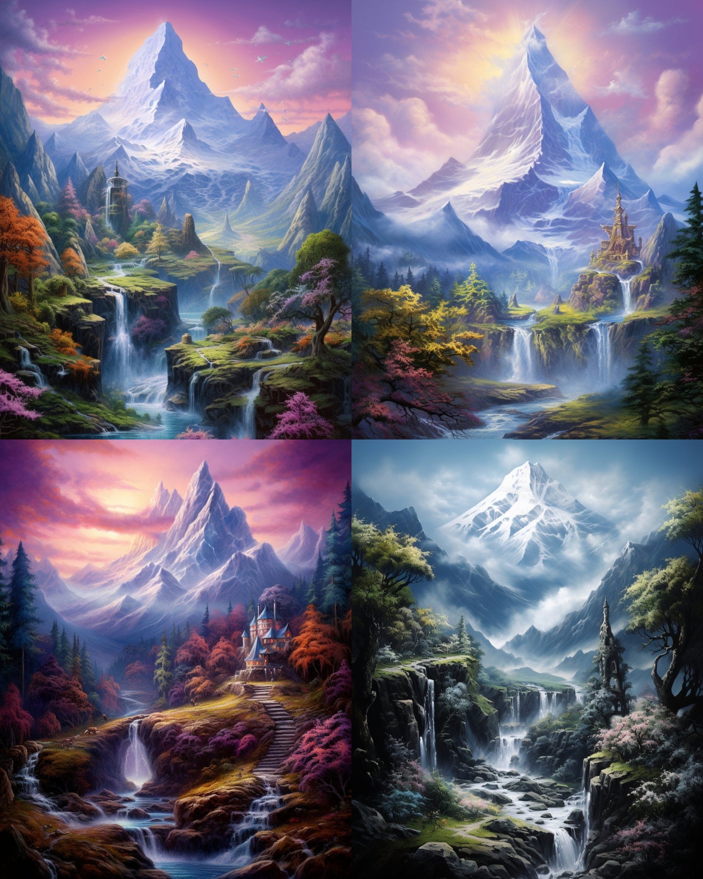 RELEASE PAPER | Mountain Rivers - Theme Pack Reusable Diamond Painting Release Paper