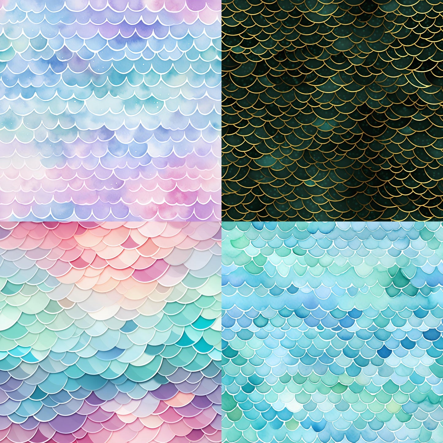 RELEASE PAPER | Mythical Mermaids - Theme Pack Reusable Diamond Painting Release Paper