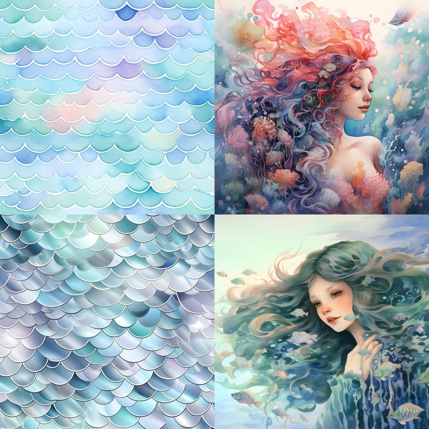 RELEASE PAPER | Mythical Mermaids - Theme Pack Reusable Diamond Painting Release Paper
