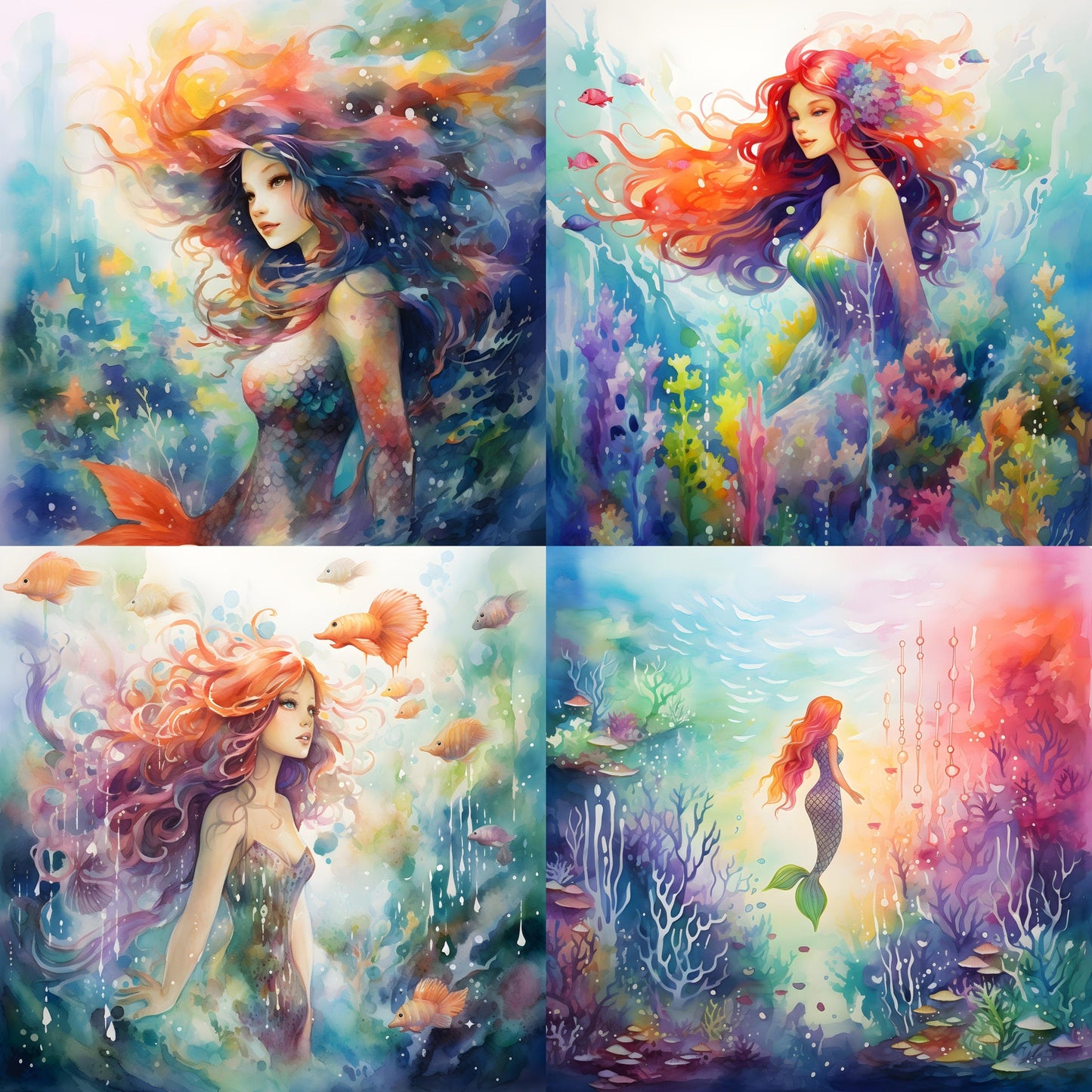 RELEASE PAPER | Mythical Mermaids - Theme Pack Reusable Diamond Painting Release Paper