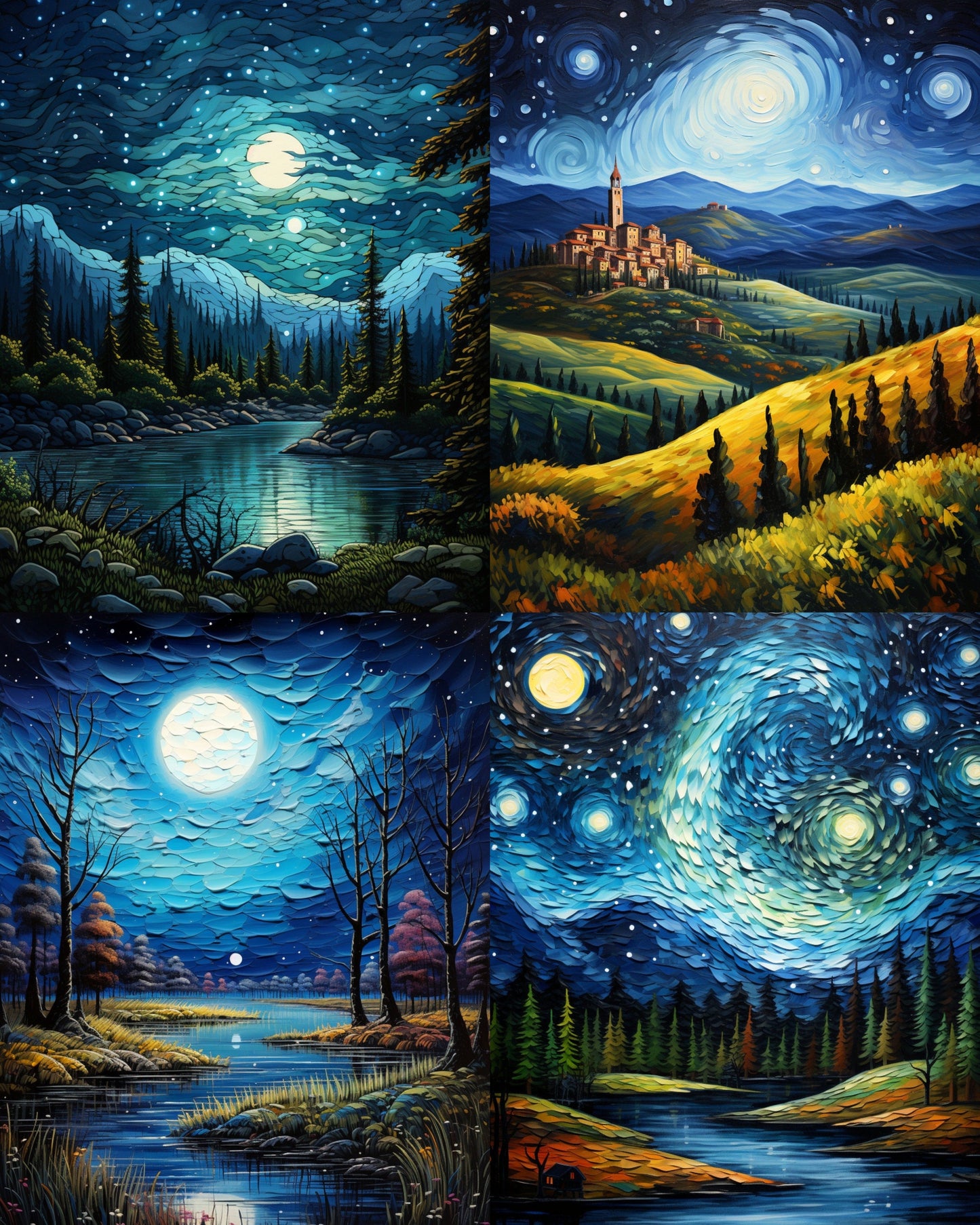 RELEASE PAPER | Starry Night - Theme Pack Reusable Diamond Painting Release Paper