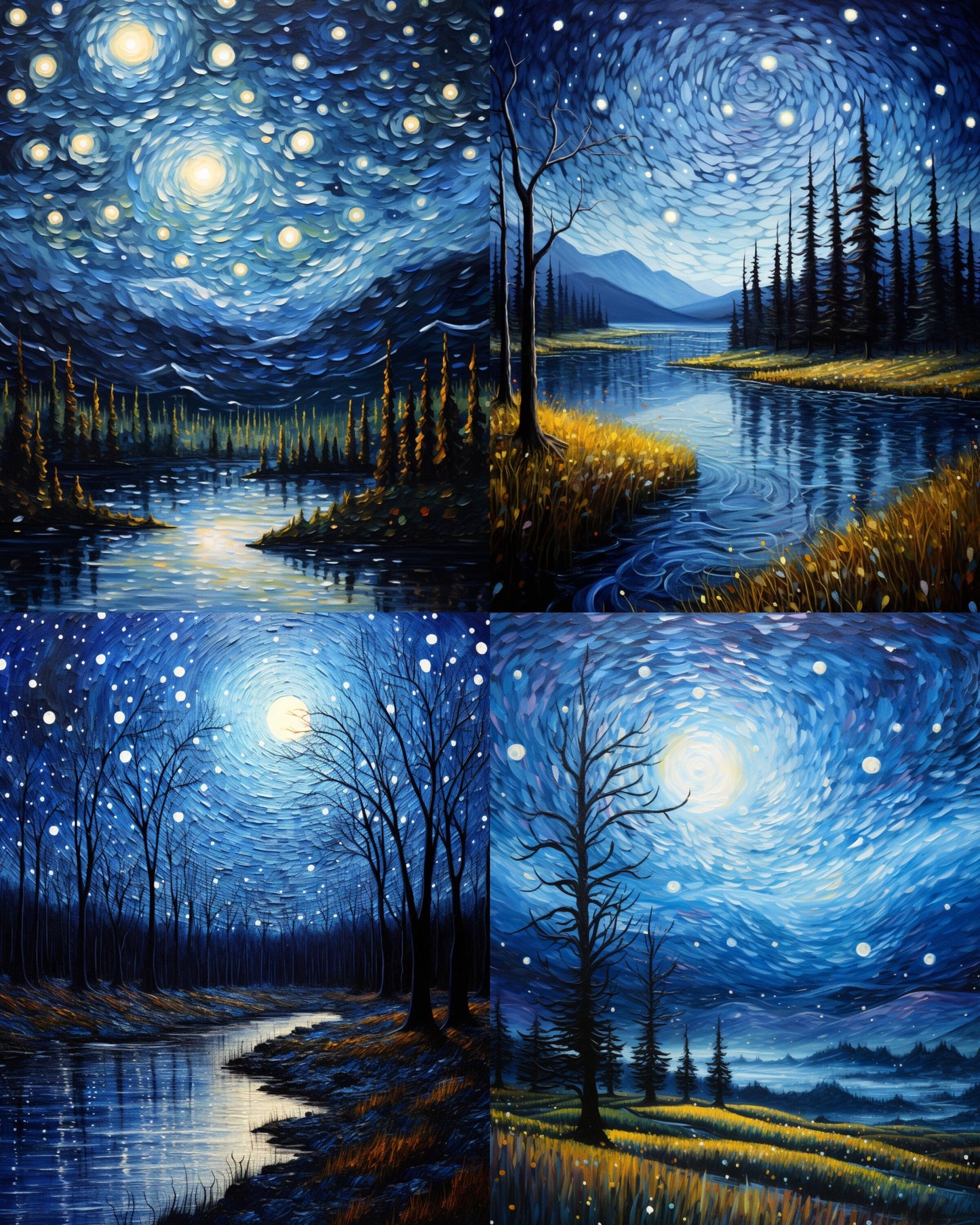 RELEASE PAPER | Starry Night - Theme Pack Reusable Diamond Painting Release Paper