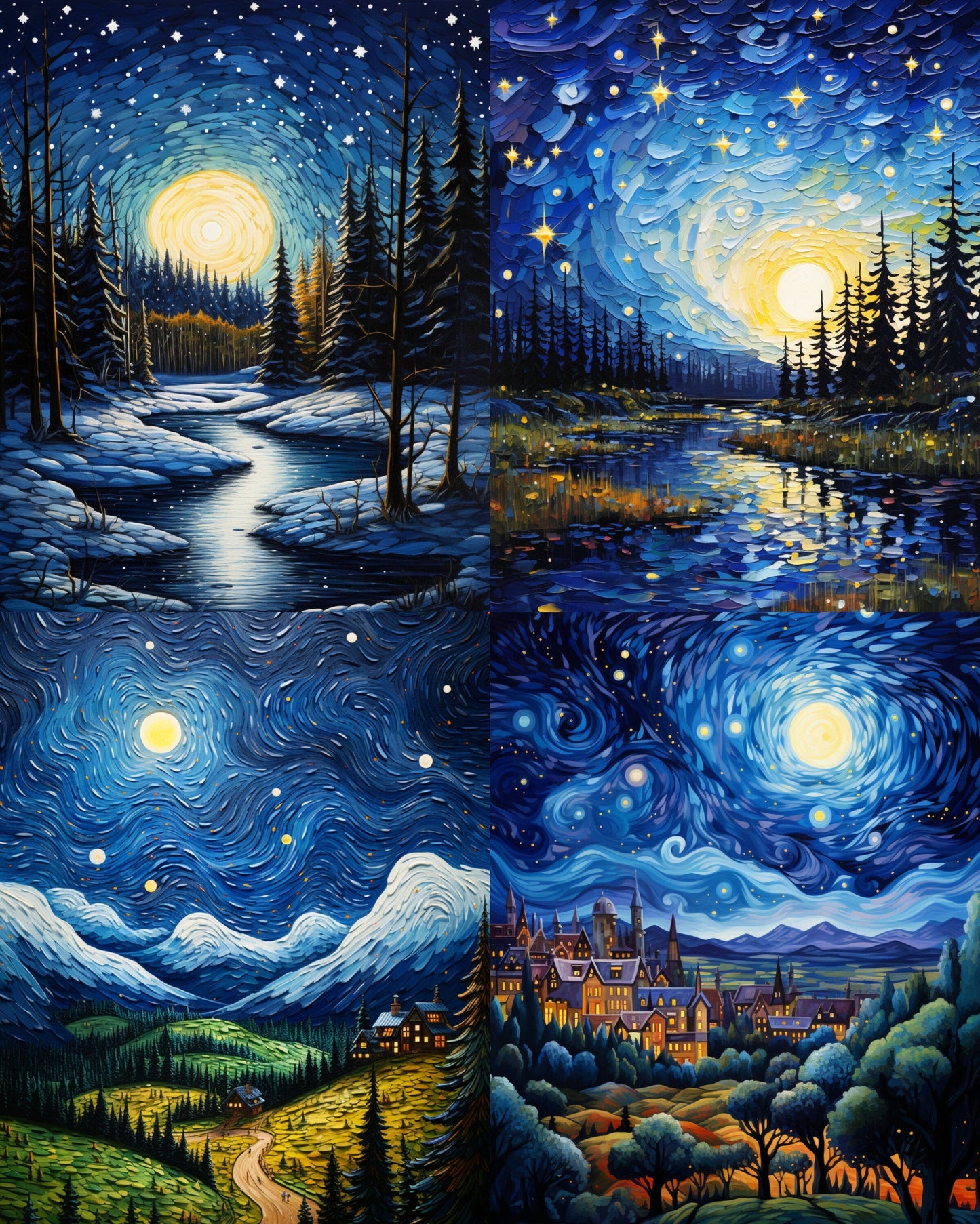 RELEASE PAPER | Starry Night - Theme Pack Reusable Diamond Painting Release Paper