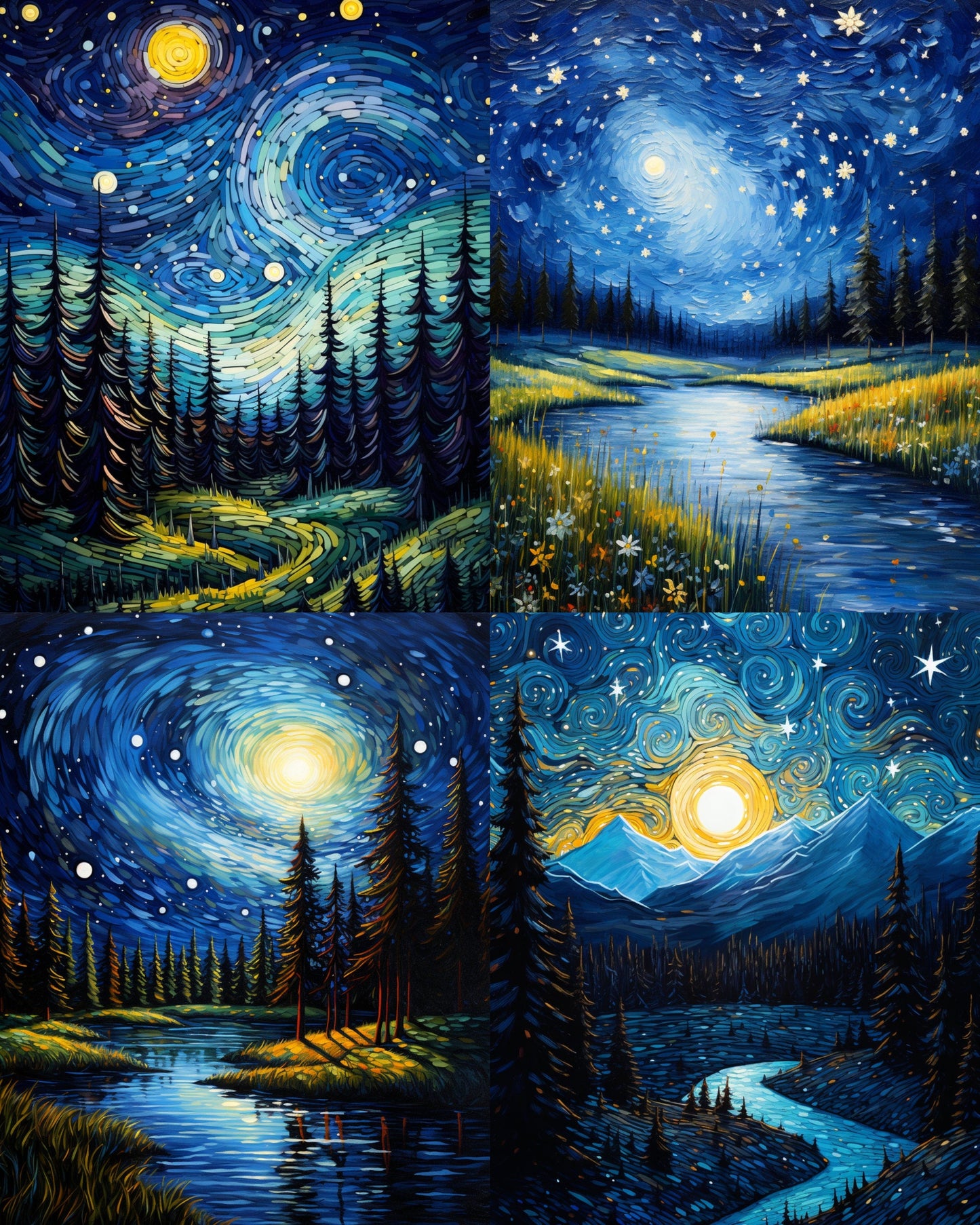 RELEASE PAPER | Starry Night - Theme Pack Reusable Diamond Painting Release Paper
