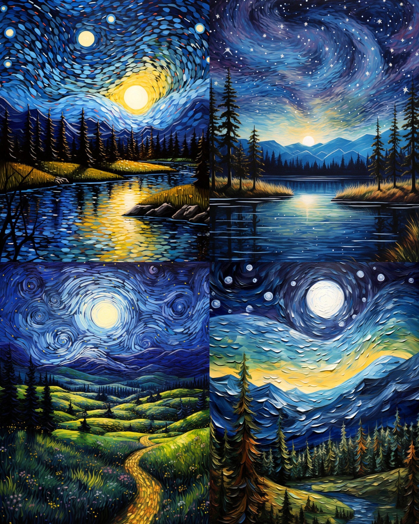 RELEASE PAPER | Starry Night - Theme Pack Reusable Diamond Painting Release Paper