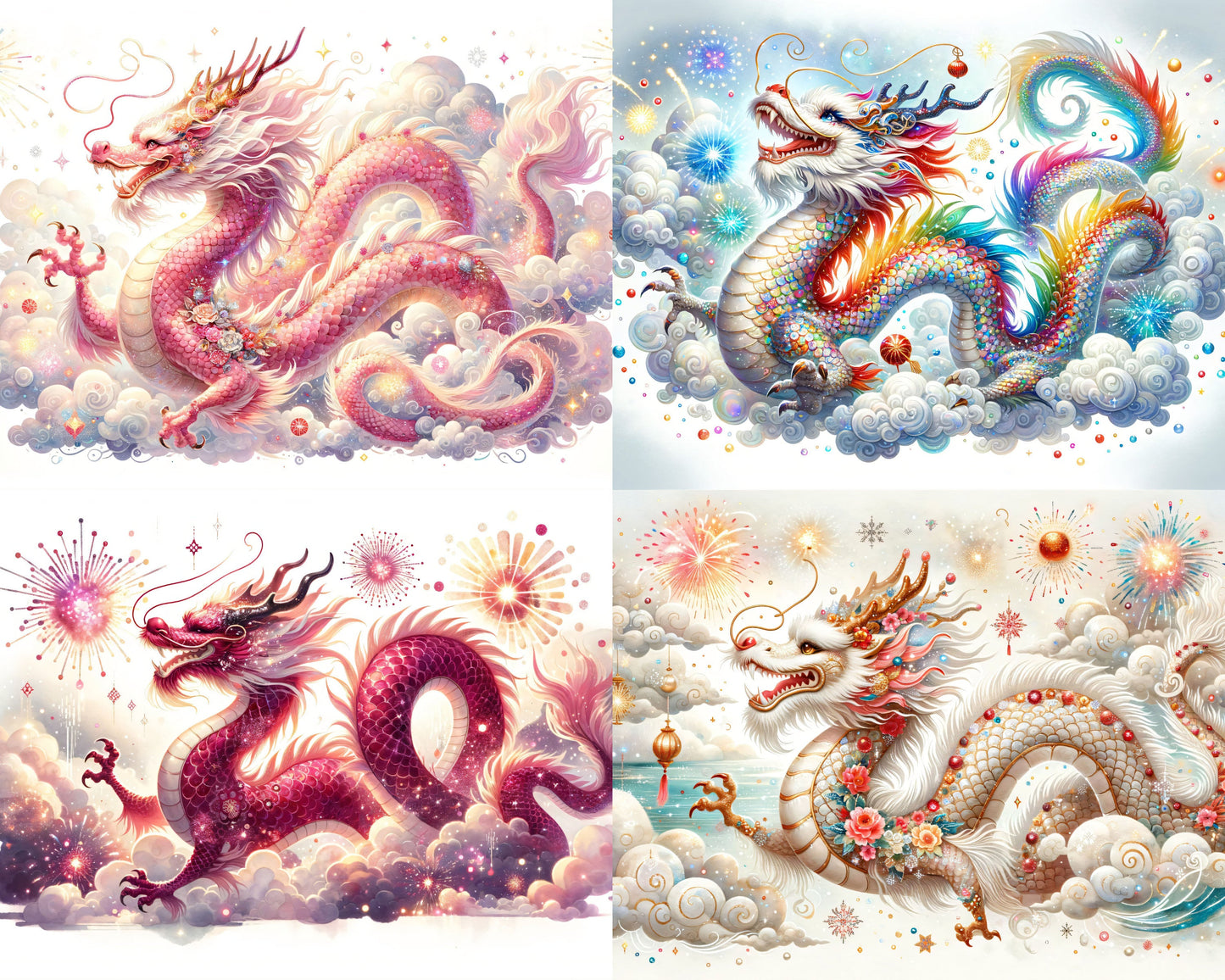 RELEASE PAPER | Year of the Dragon - Theme Pack Reusable Diamond Painting Release Paper