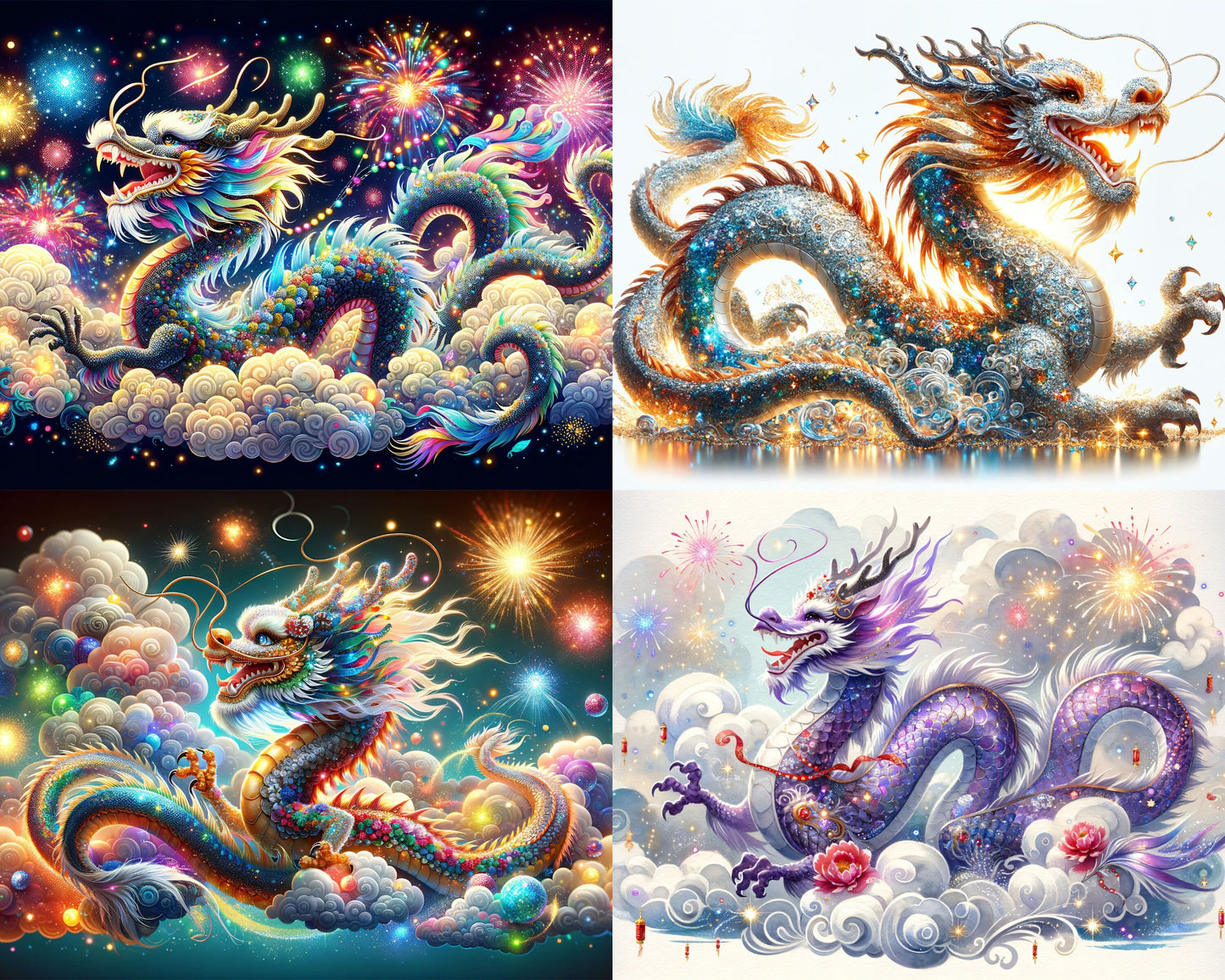 RELEASE PAPER | Year of the Dragon - Theme Pack Reusable Diamond Painting Release Paper