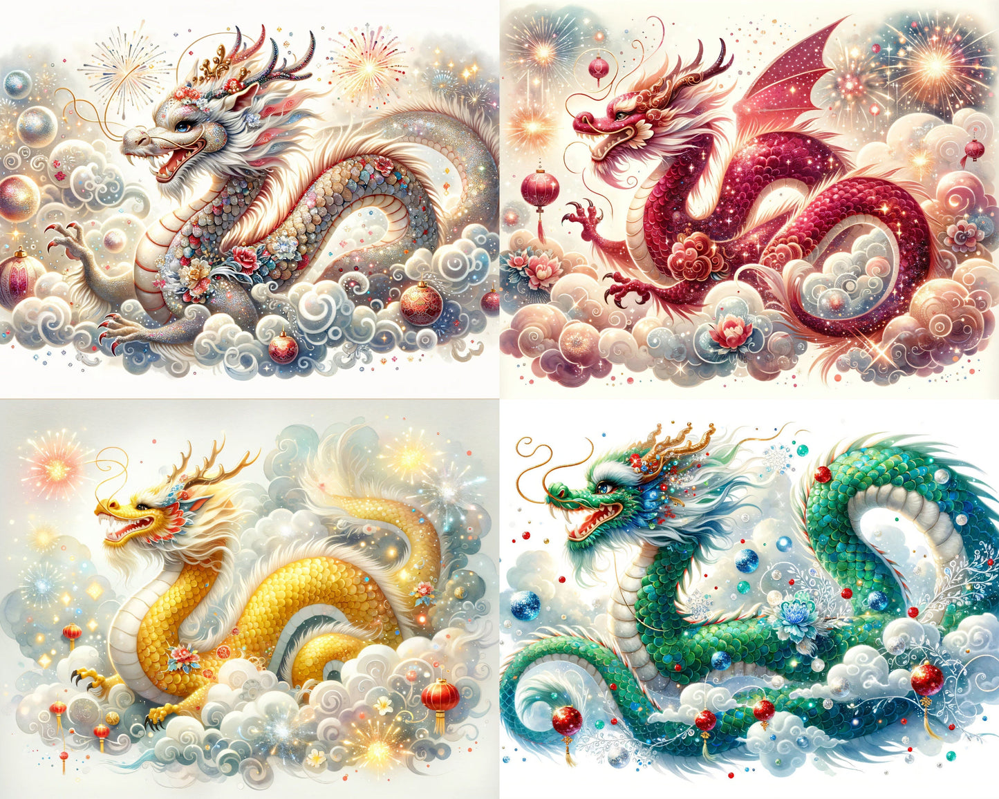 RELEASE PAPER | Year of the Dragon - Theme Pack Reusable Diamond Painting Release Paper