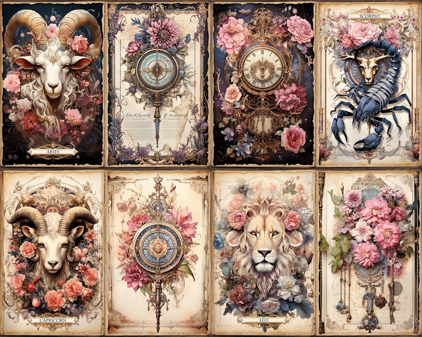 RELEASE PAPER | Zodiac Signs - Theme Pack Reusable Diamond Painting Release Paper