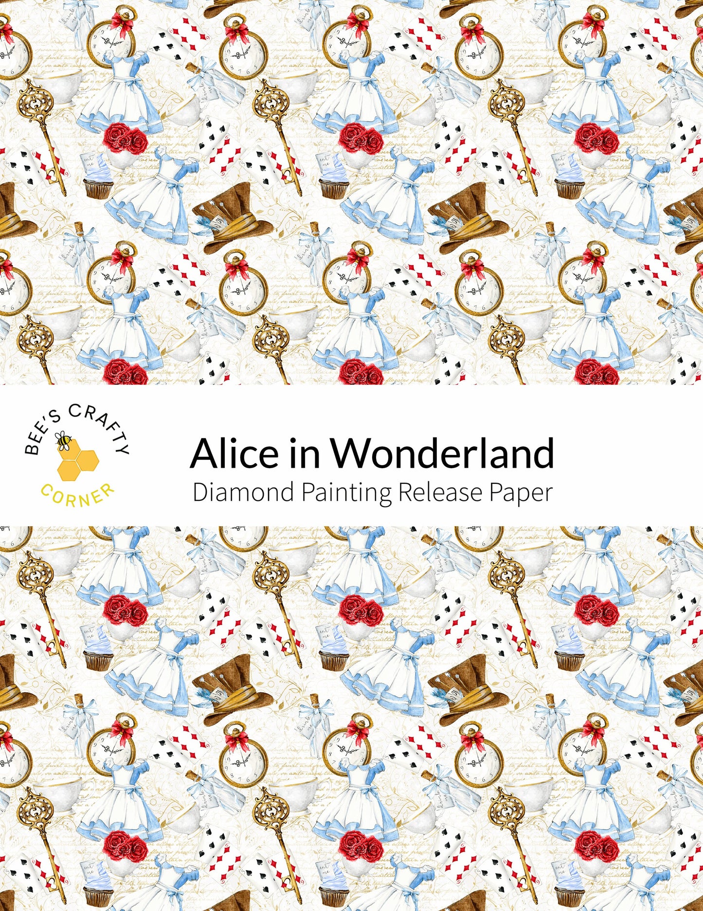 a picture of alice in wonderland on a white background
