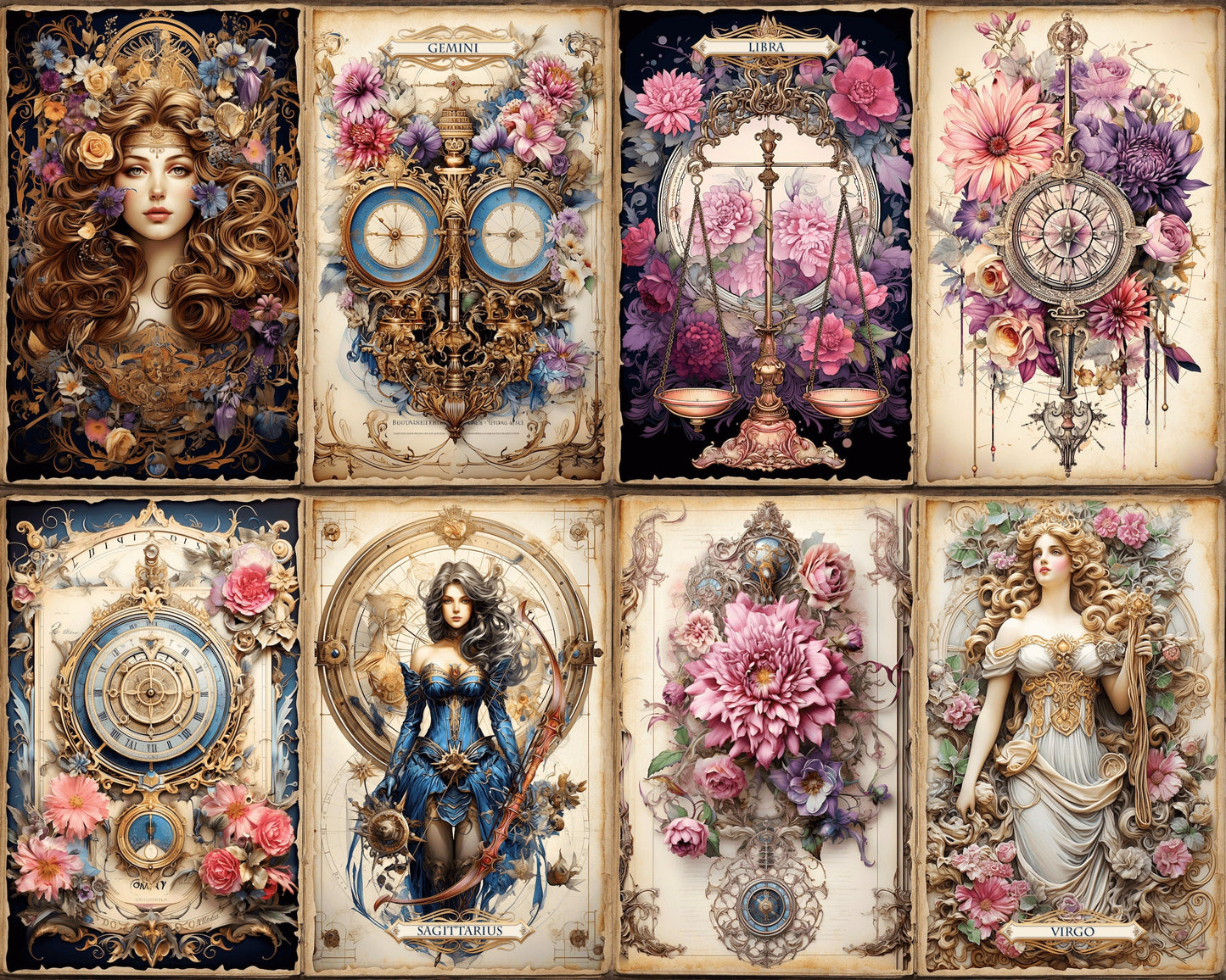 RELEASE PAPER | Zodiac Signs - Theme Pack Reusable Diamond Painting Release Paper