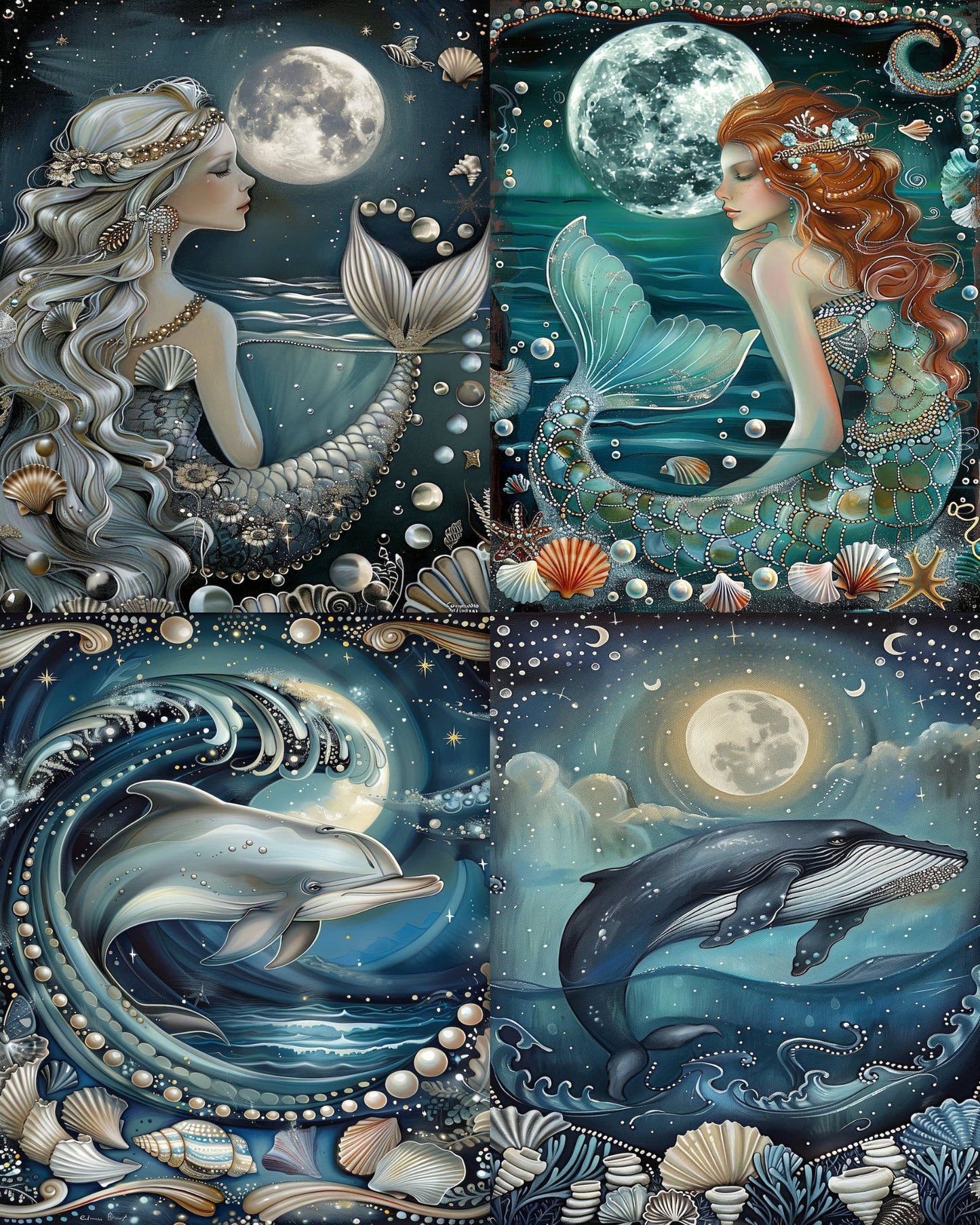 RELEASE PAPER | Moonlit Ocean - Theme Pack Reusable Diamond Painting Release Paper