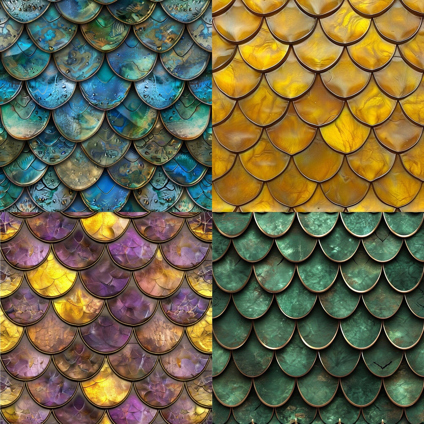 RELEASE PAPER | Dragon Scales - Theme Pack Reusable Diamond Painting Release Paper